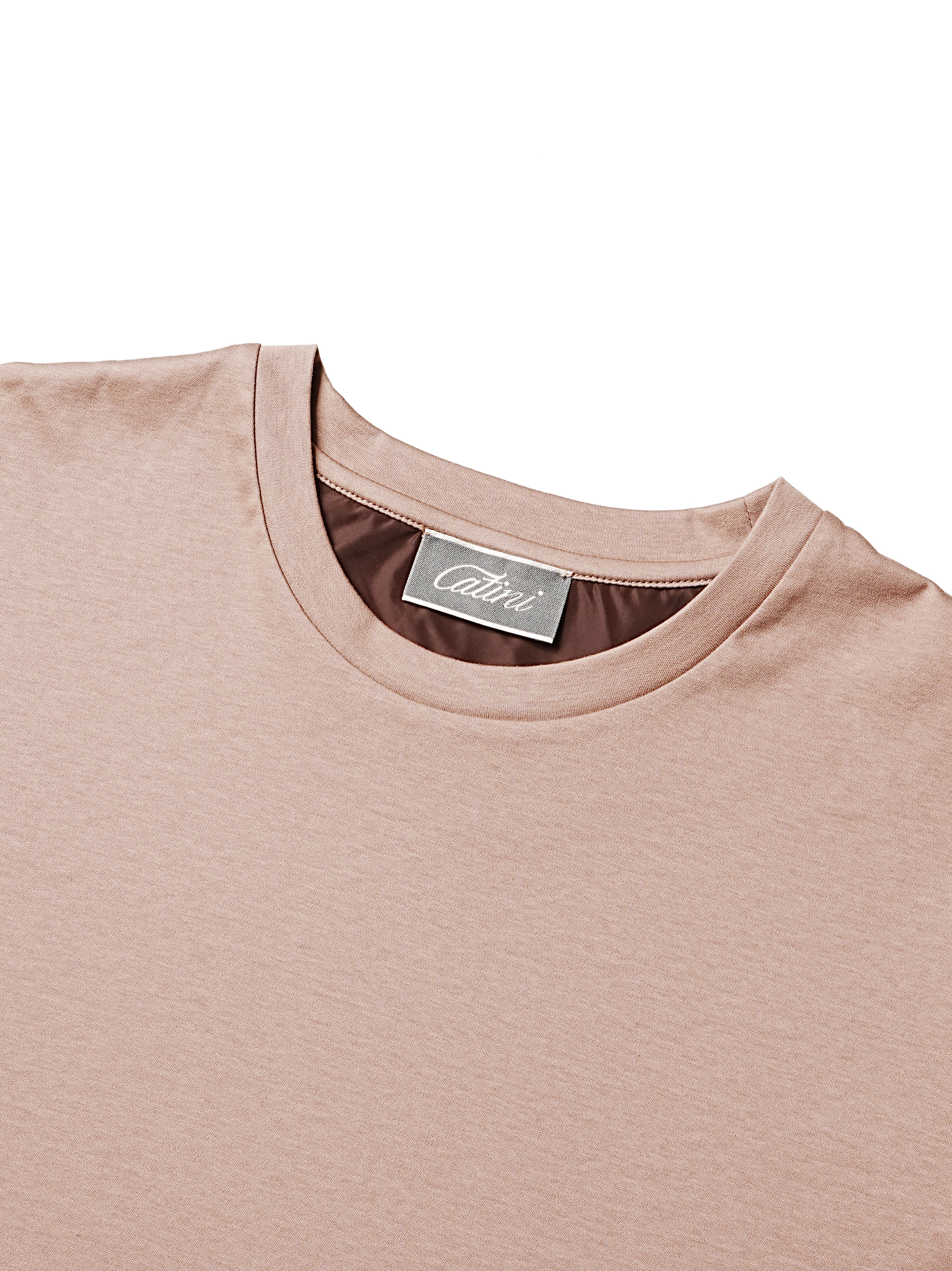 Catini Firenze Plain T-Shirt Mocha Latte