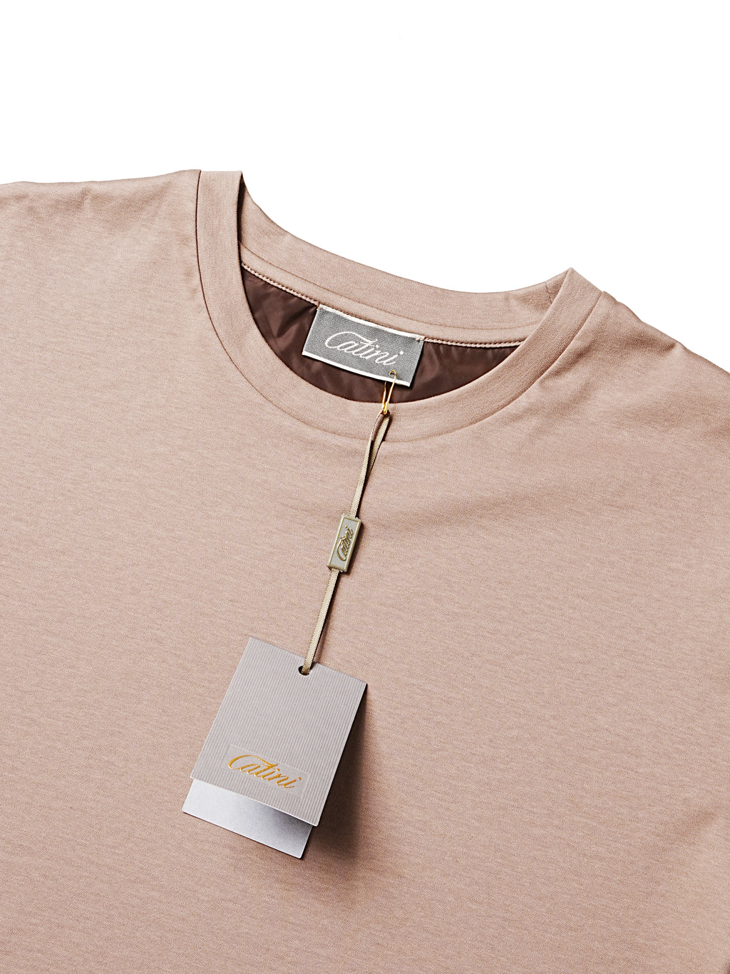 Catini Firenze Plain T-Shirt Mocha Latte