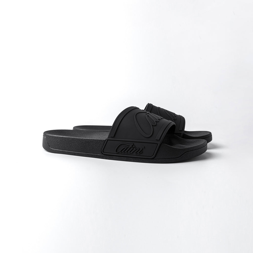Catini Amalfi Pool Slides - Nero Black