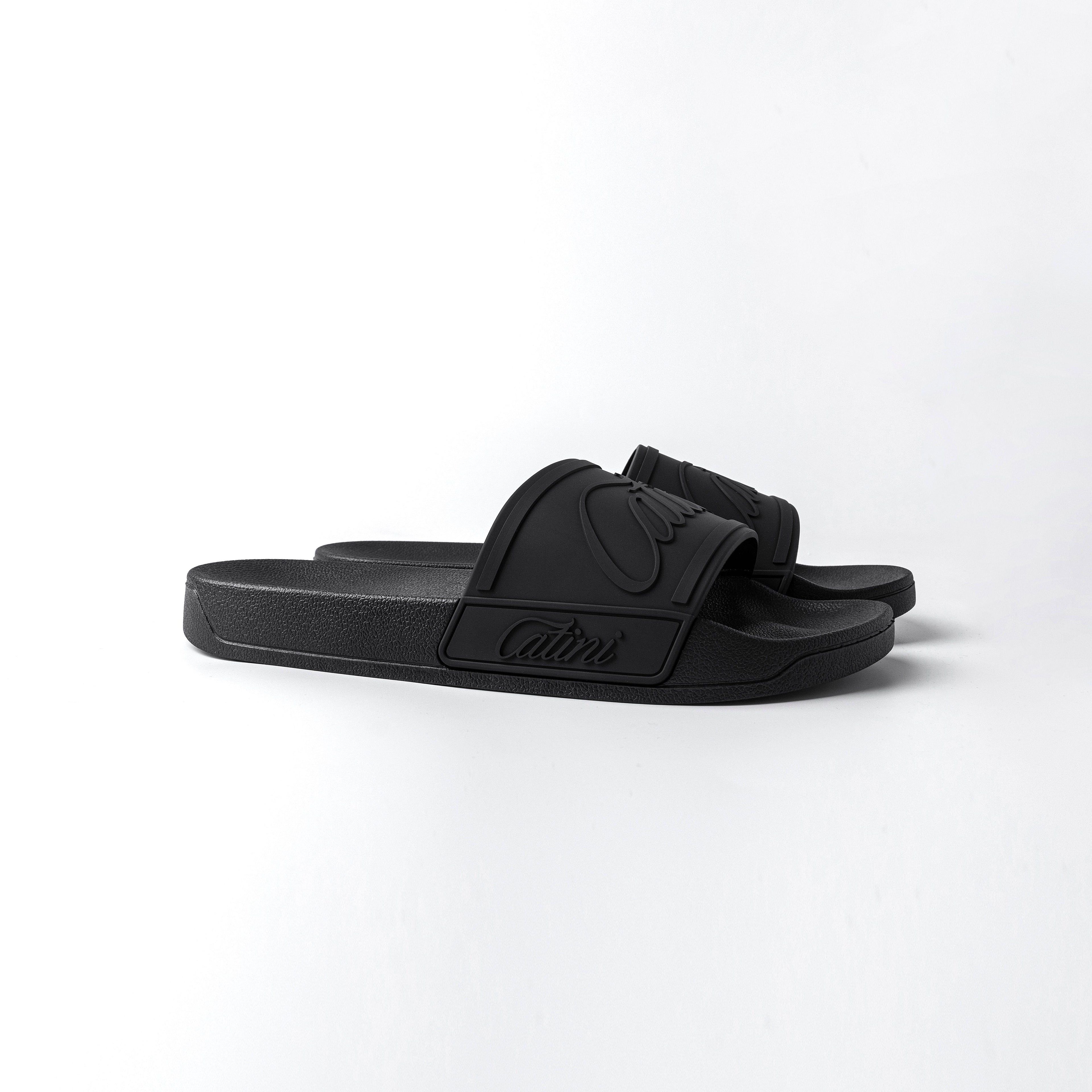 Catini Amalfi Pool Slides - Nero Black