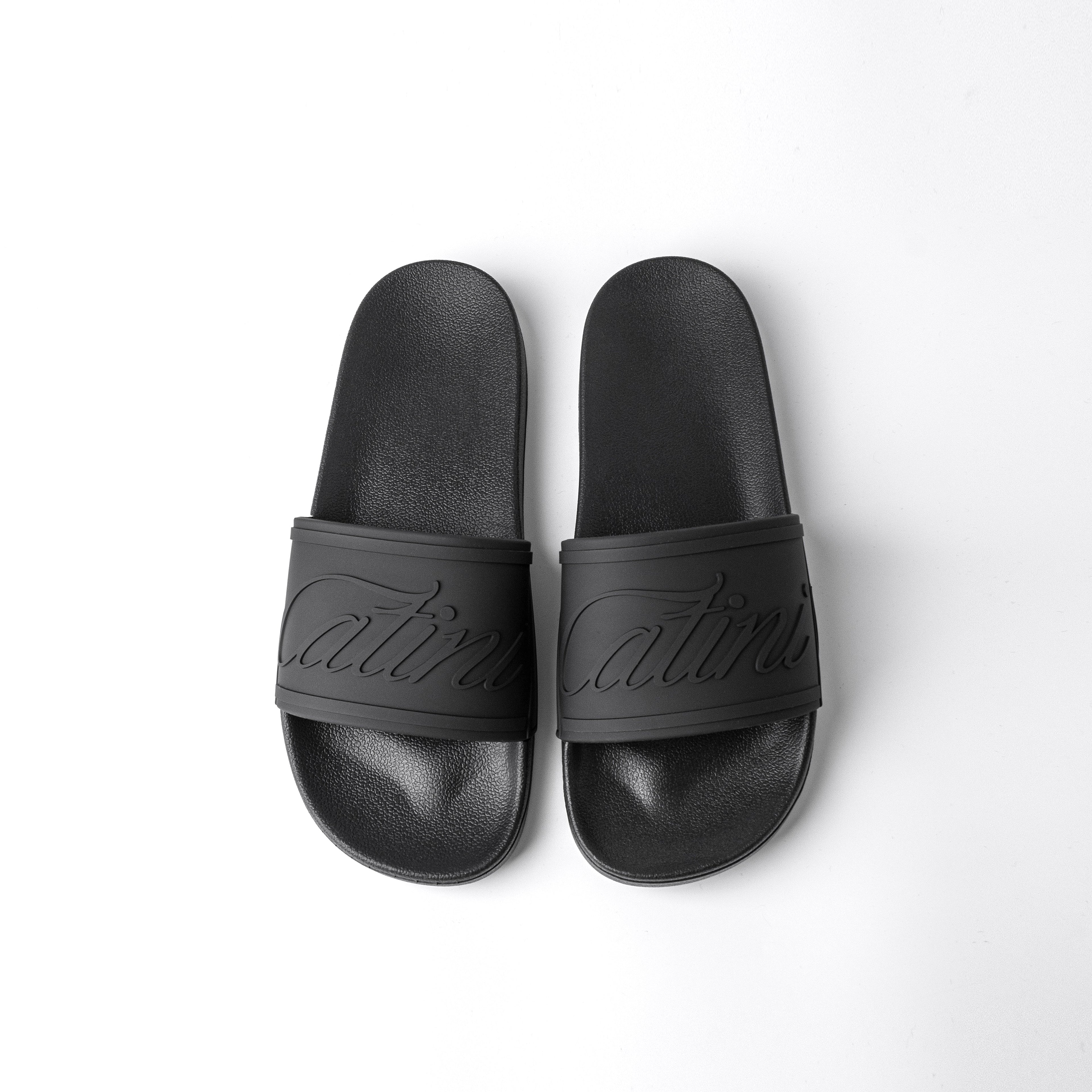 Catini Amalfi Pool Slides - Nero Black