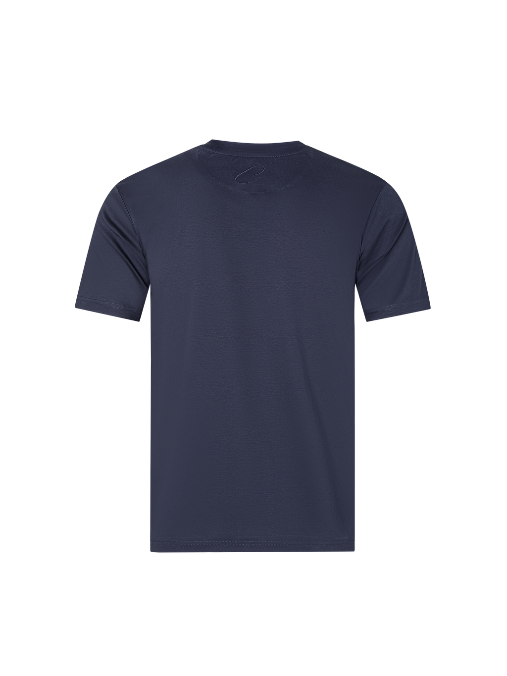 Catini Firenze Mercerised Cotton Pocket T-Shirt Navy Blue