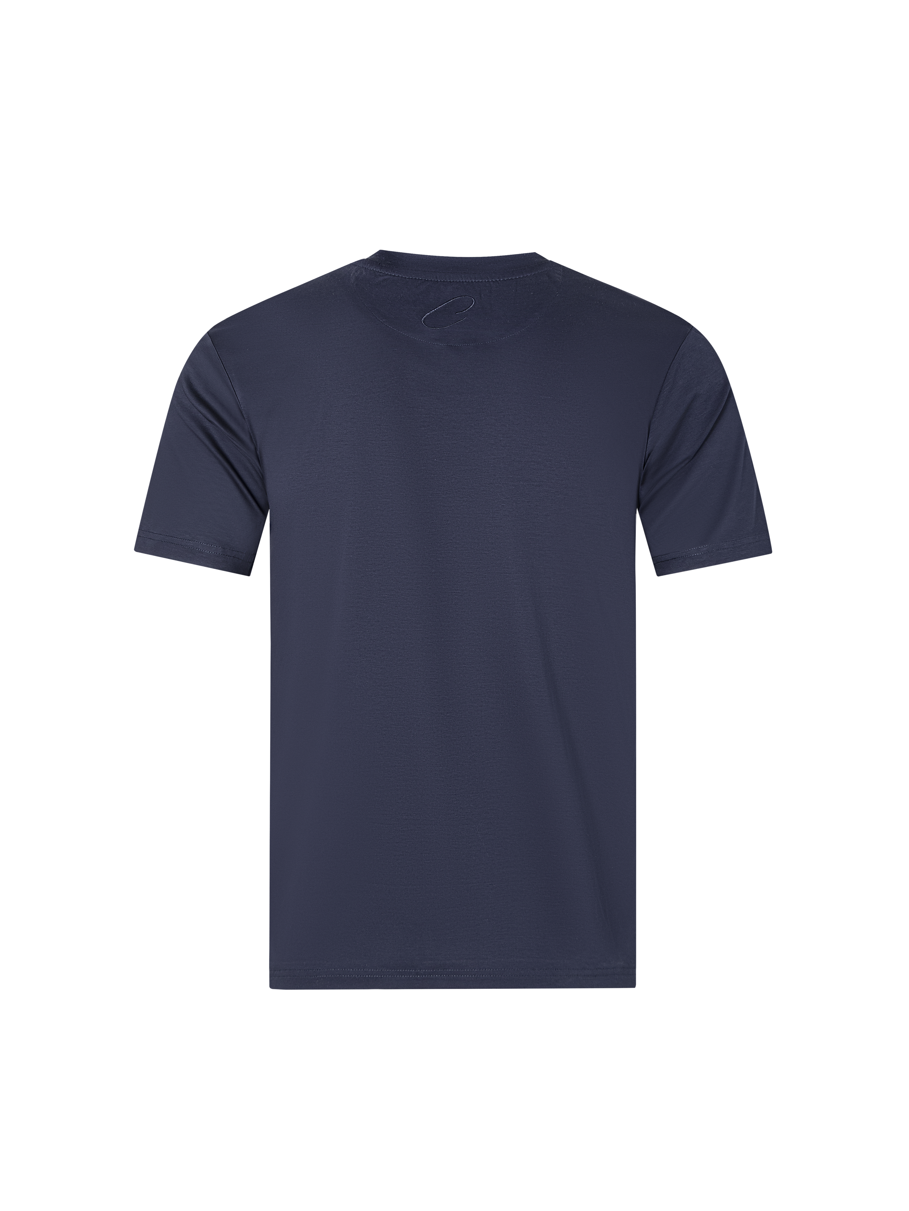 Catini Firenze Mercerised Cotton Pocket T-Shirt Navy Blue