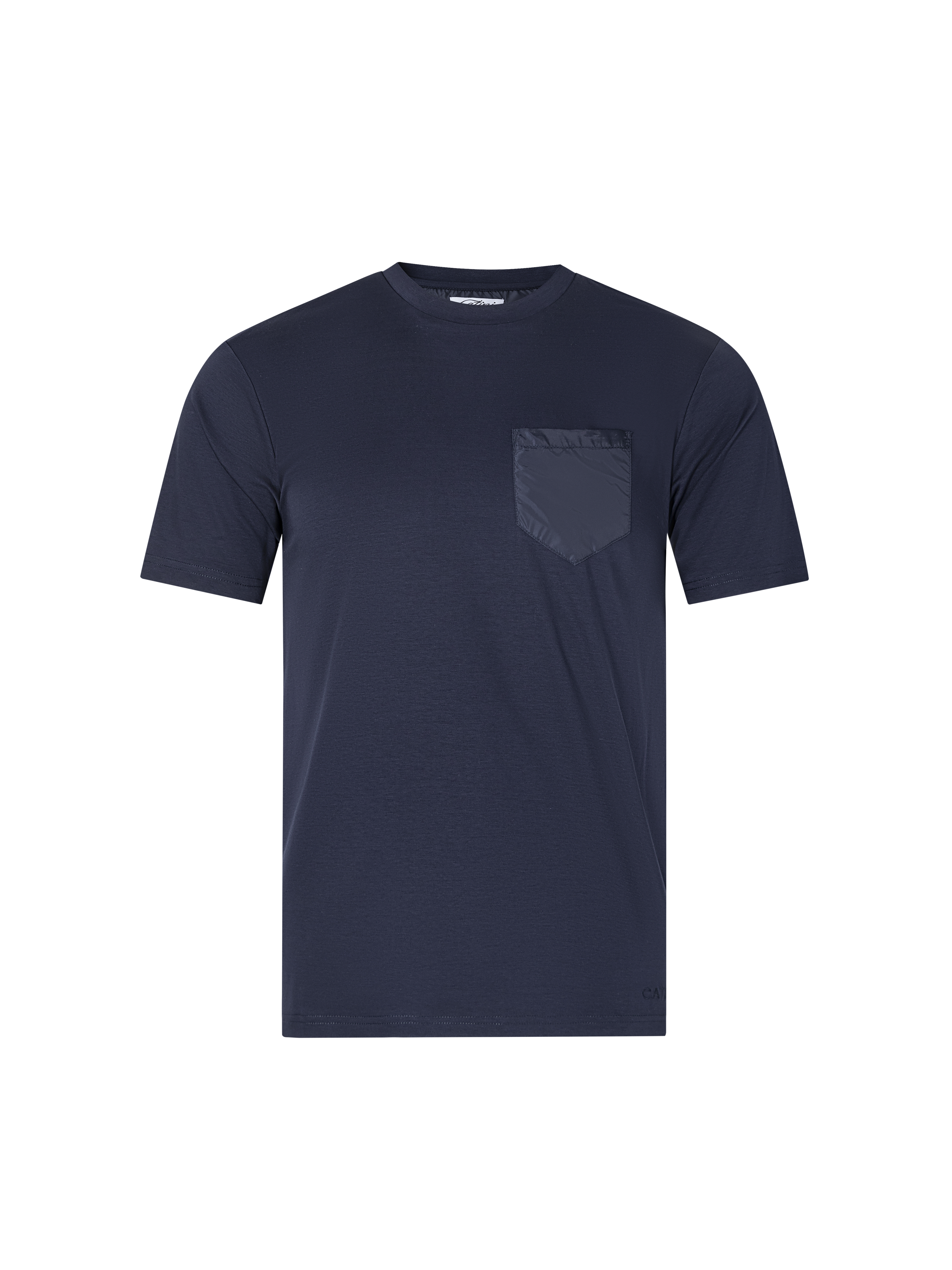 Catini Firenze Mercerised Cotton Pocket T-Shirt Navy Blue