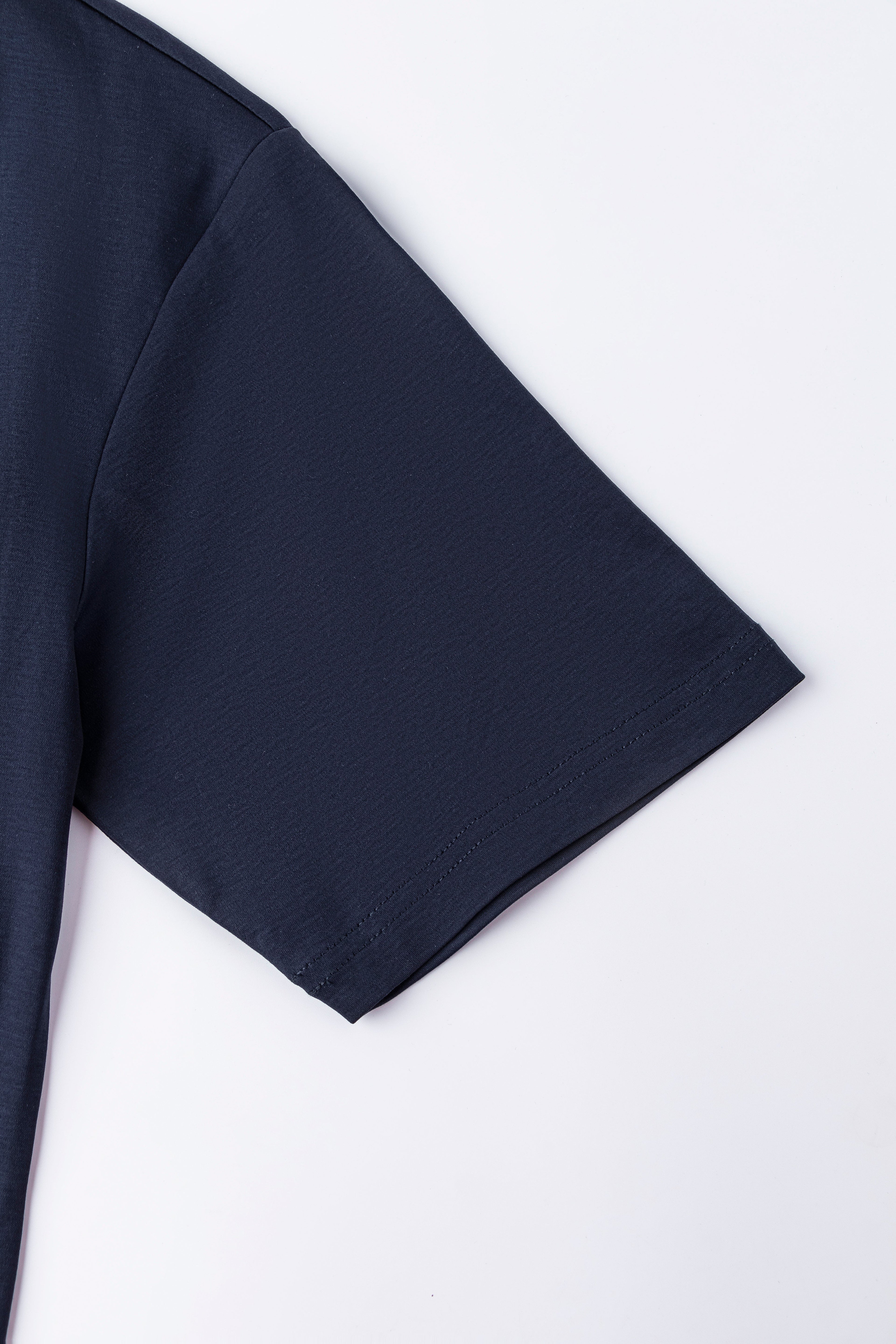 Catini Firenze Mercerised Cotton Pocket T-Shirt Navy Blue
