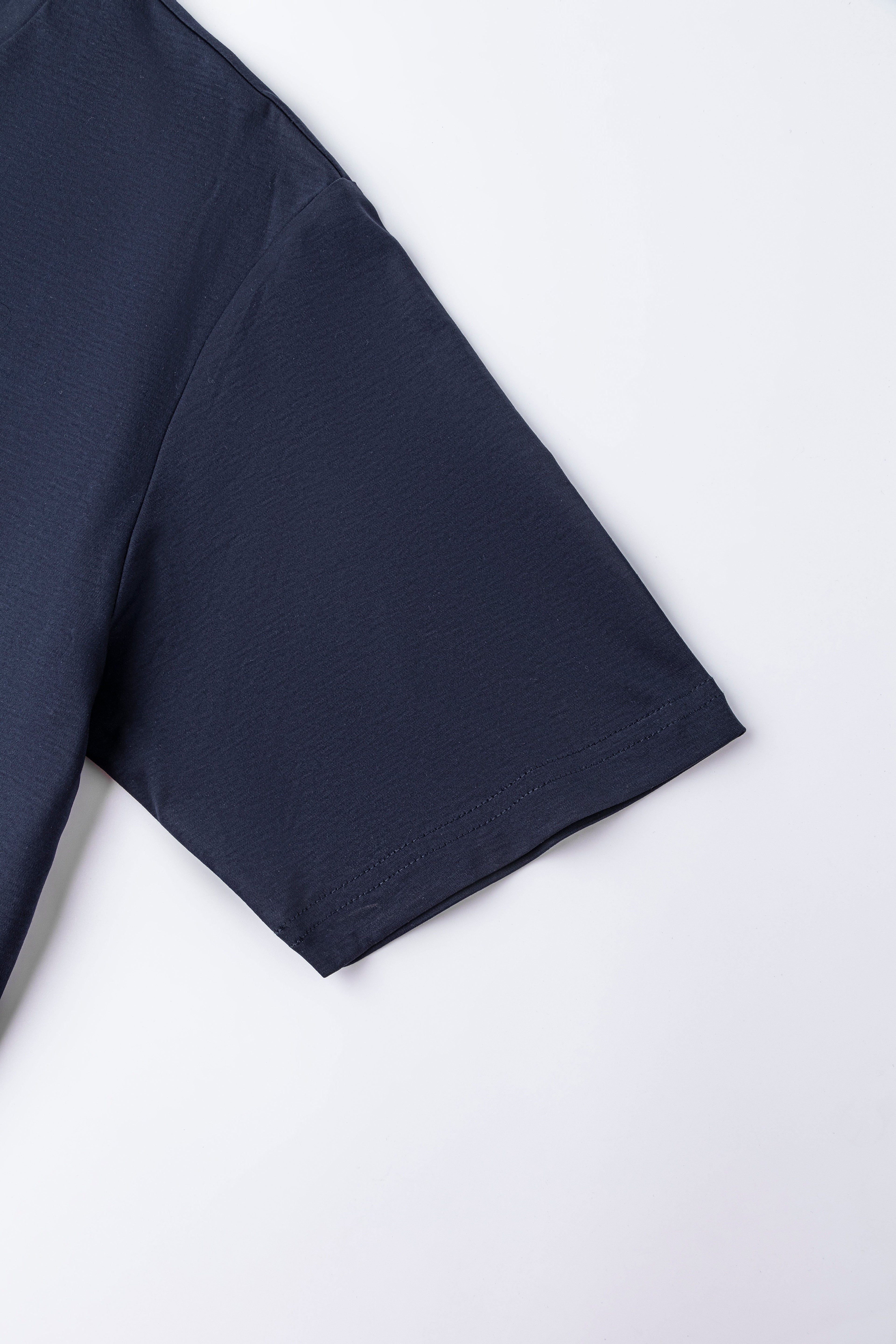 Catini Firenze Luxury Mercerised Cotton T-Shirt Navy Blue