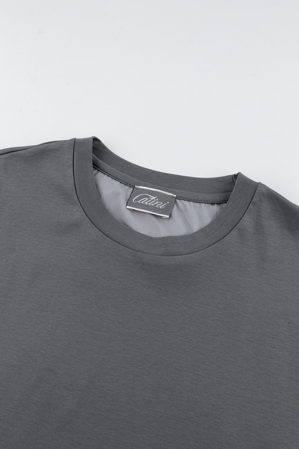 Catini Firenze Plain T-Shirt Grigio Grey