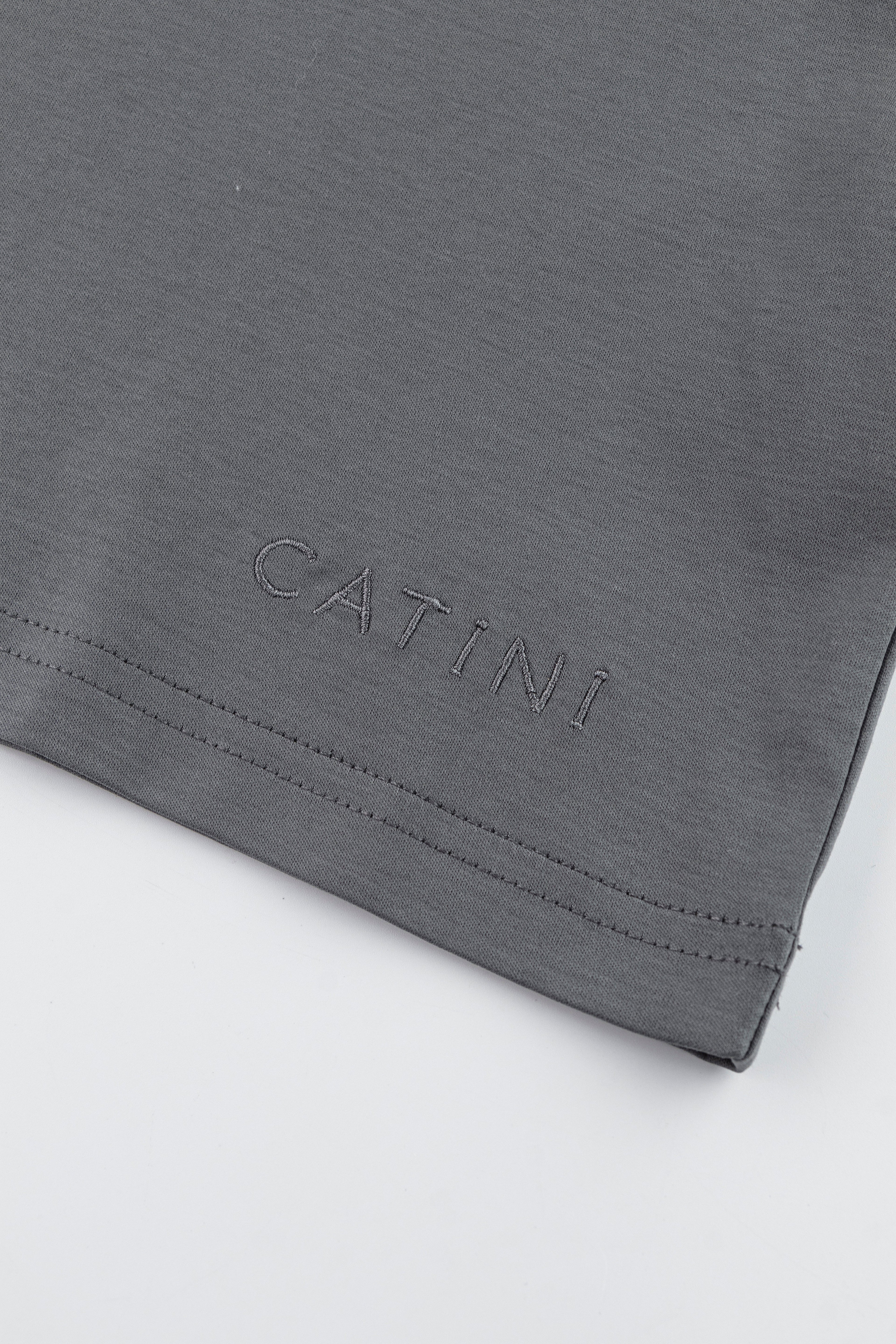 Catini Firenze Plain T-Shirt Grigio Grey