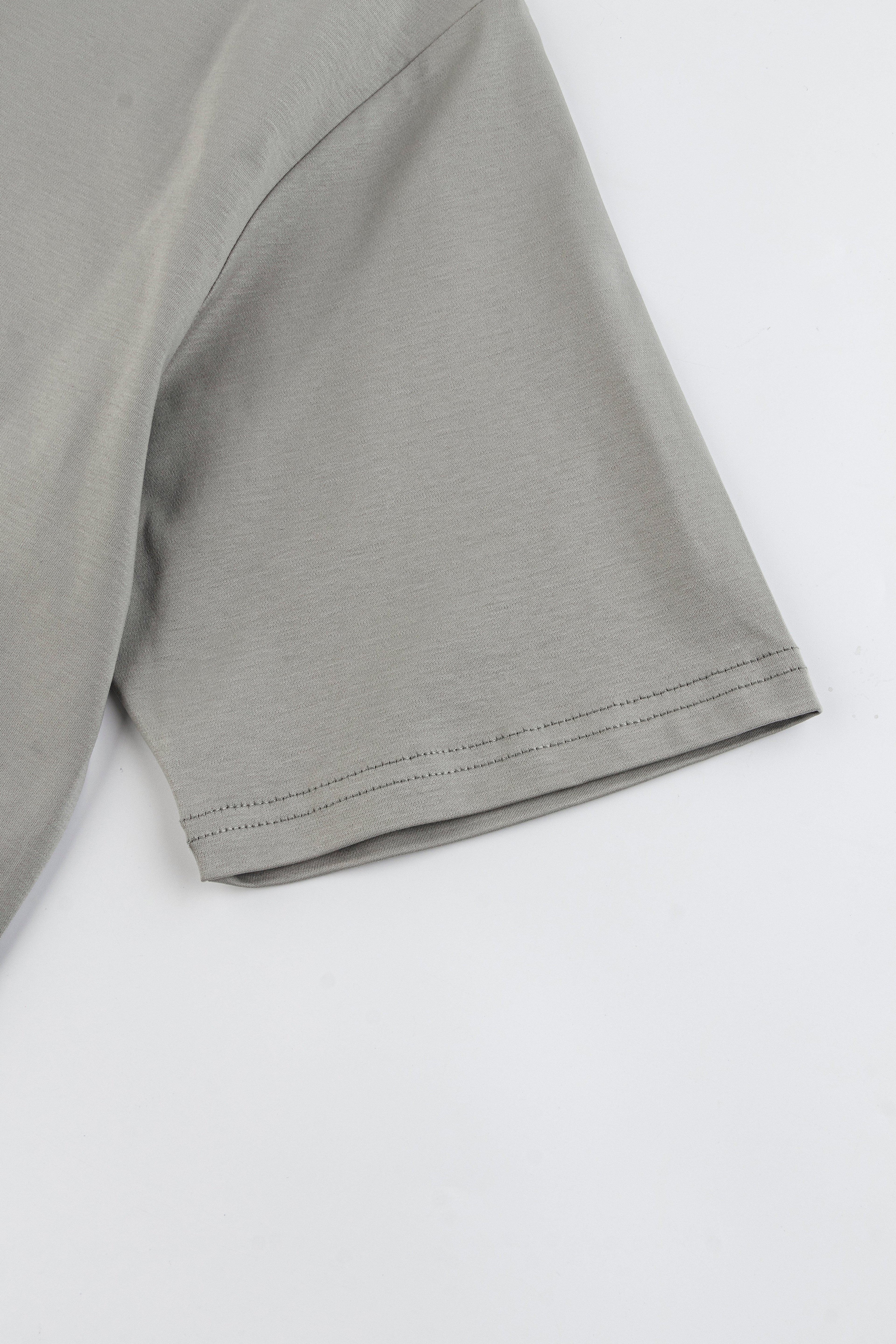 Catini Firenze Plain T-Shirt Stone Grey