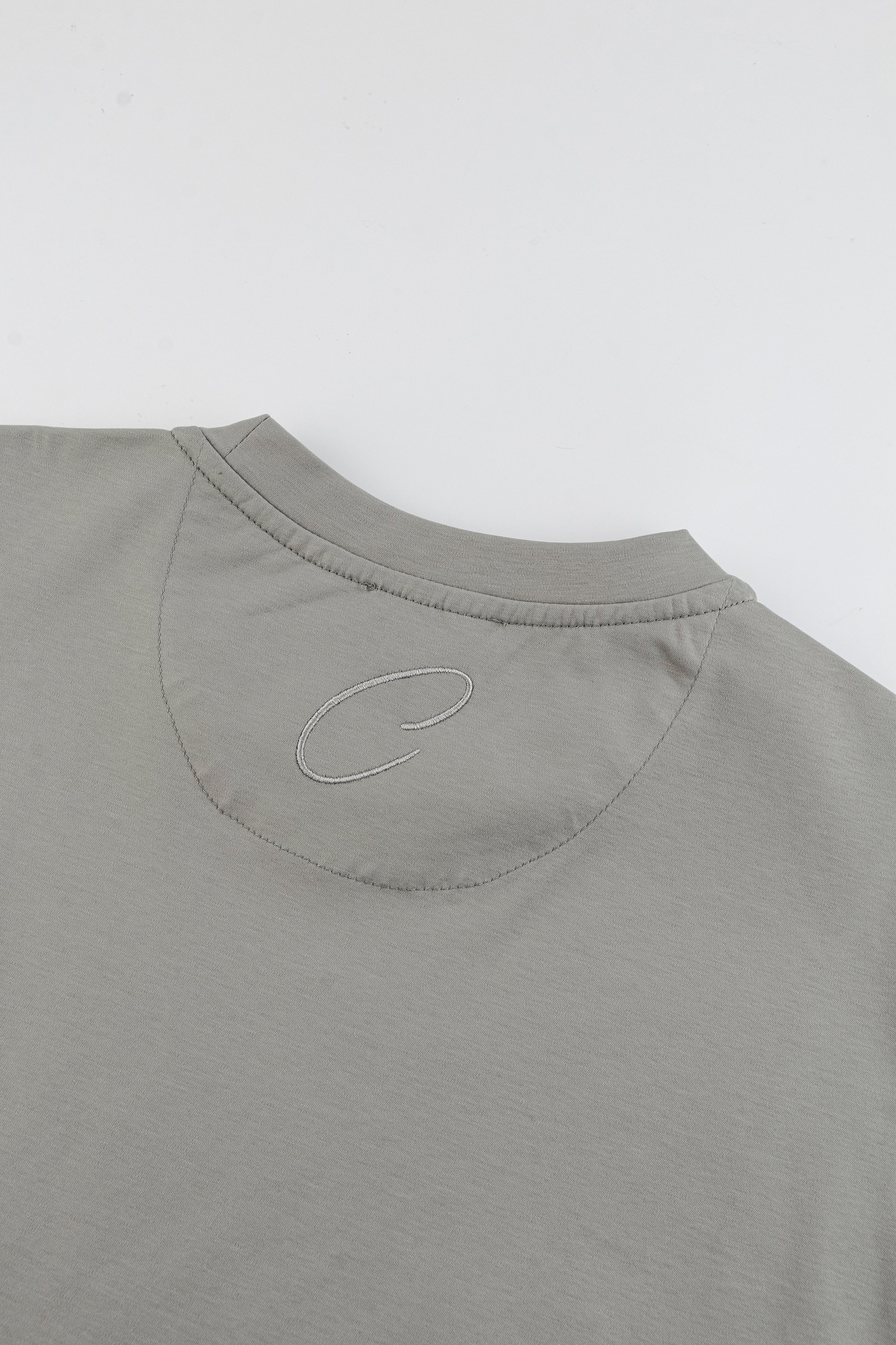 Catini Firenze Plain T-Shirt Stone Grey