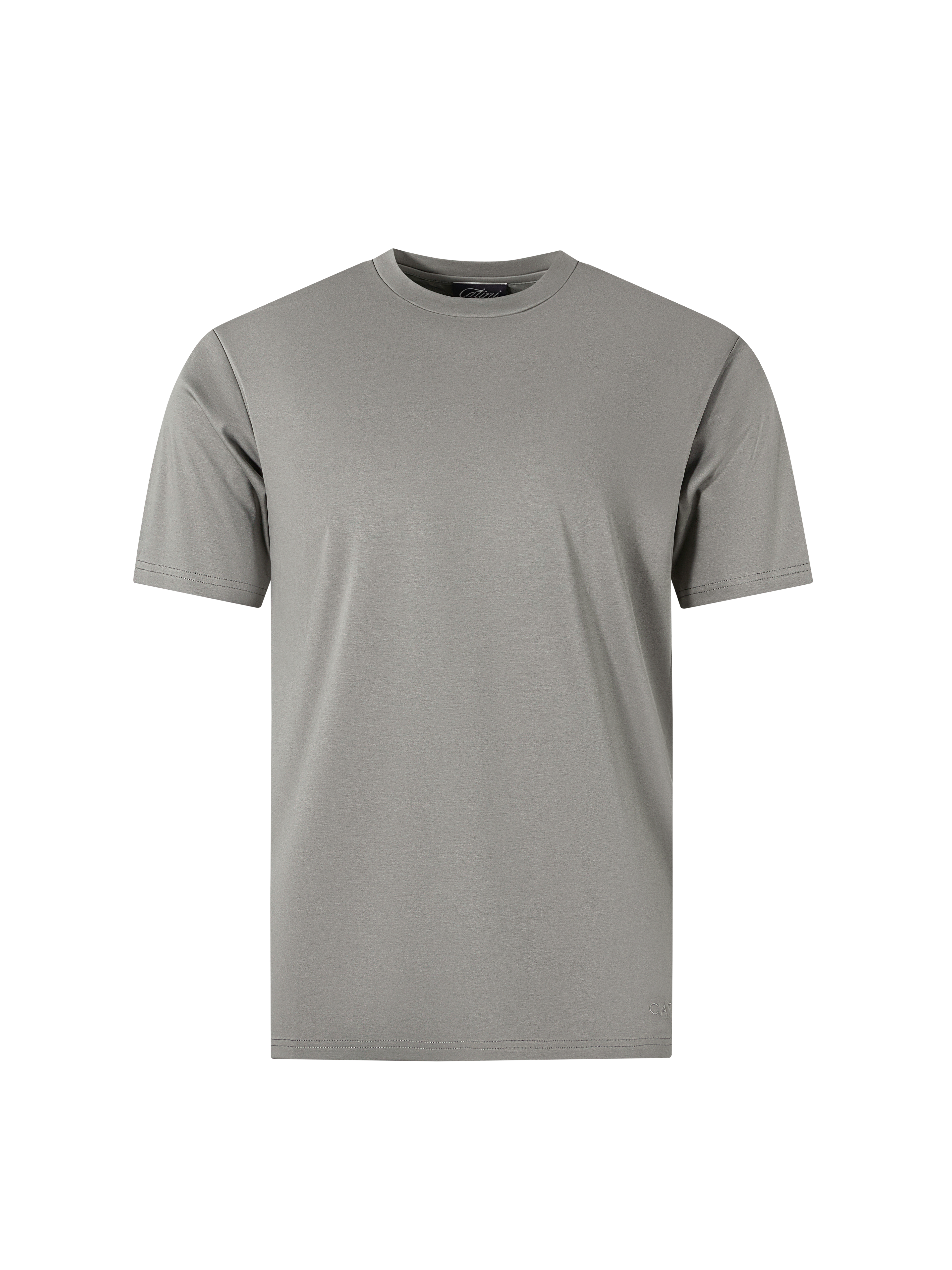 Catini Firenze Plain T-Shirt Stone Grey