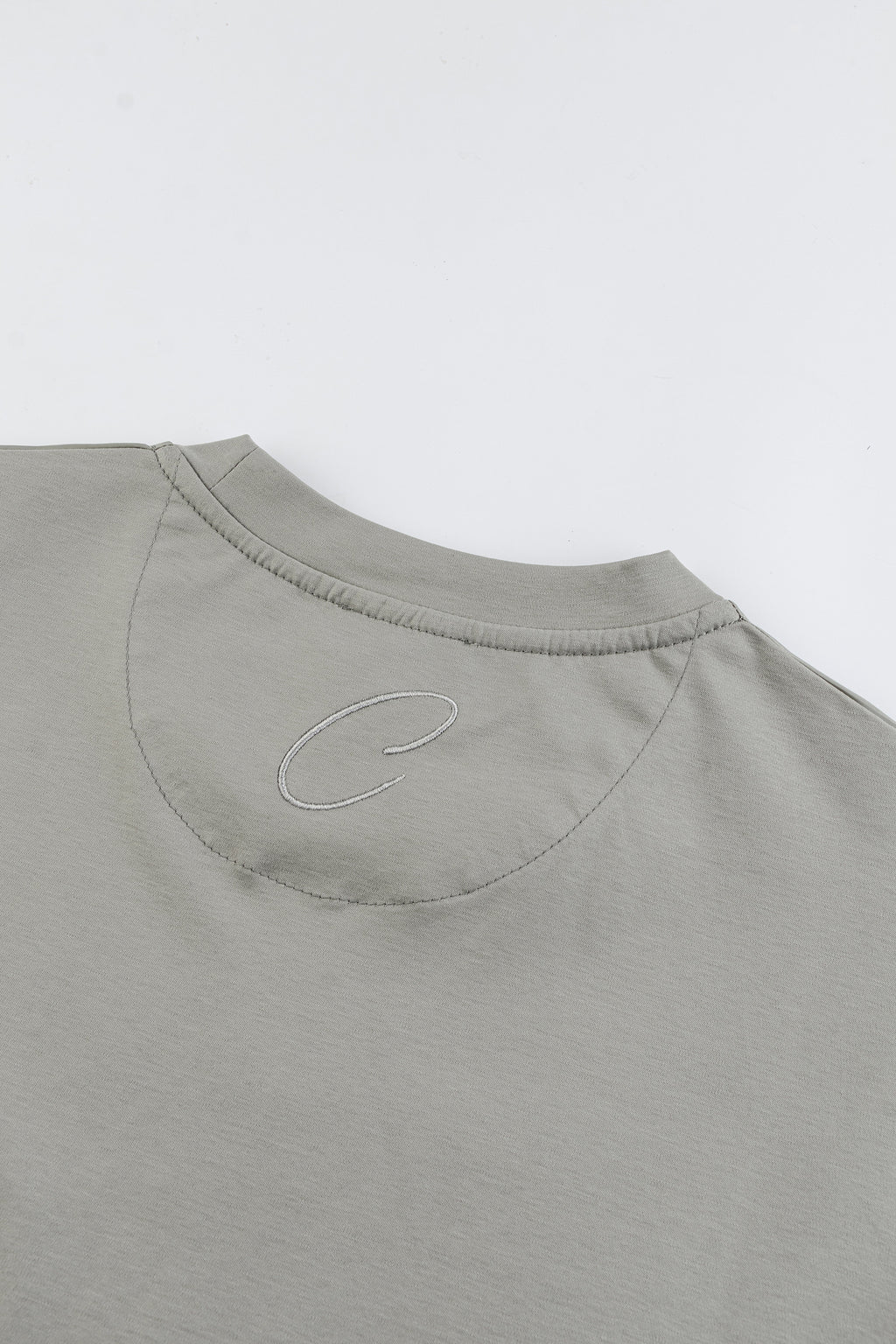 Catini Firenze Nylon Shoulder Panel T-Shirt Champagne