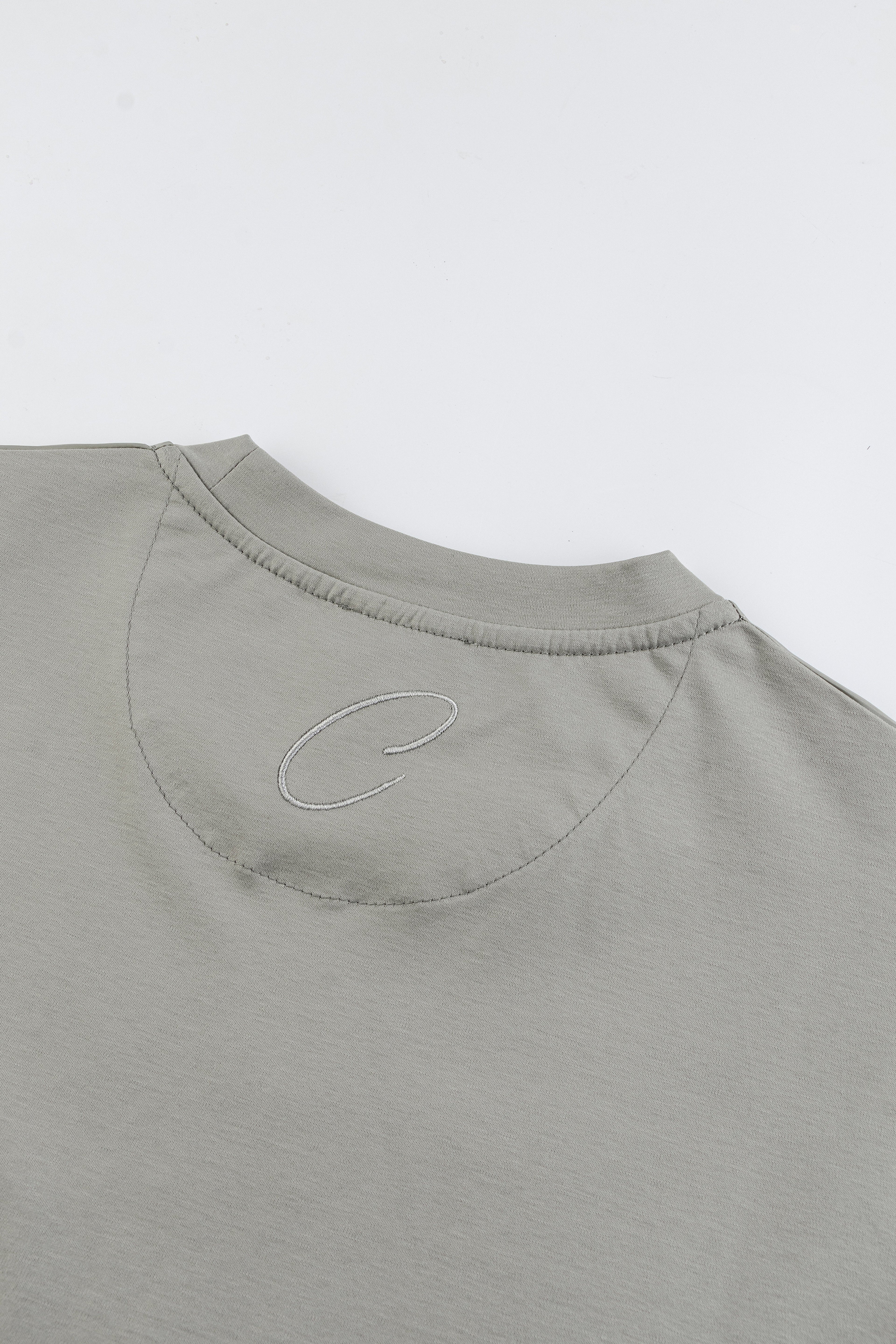 Catini Firenze Nylon Shoulder Panel T-Shirt Champagne