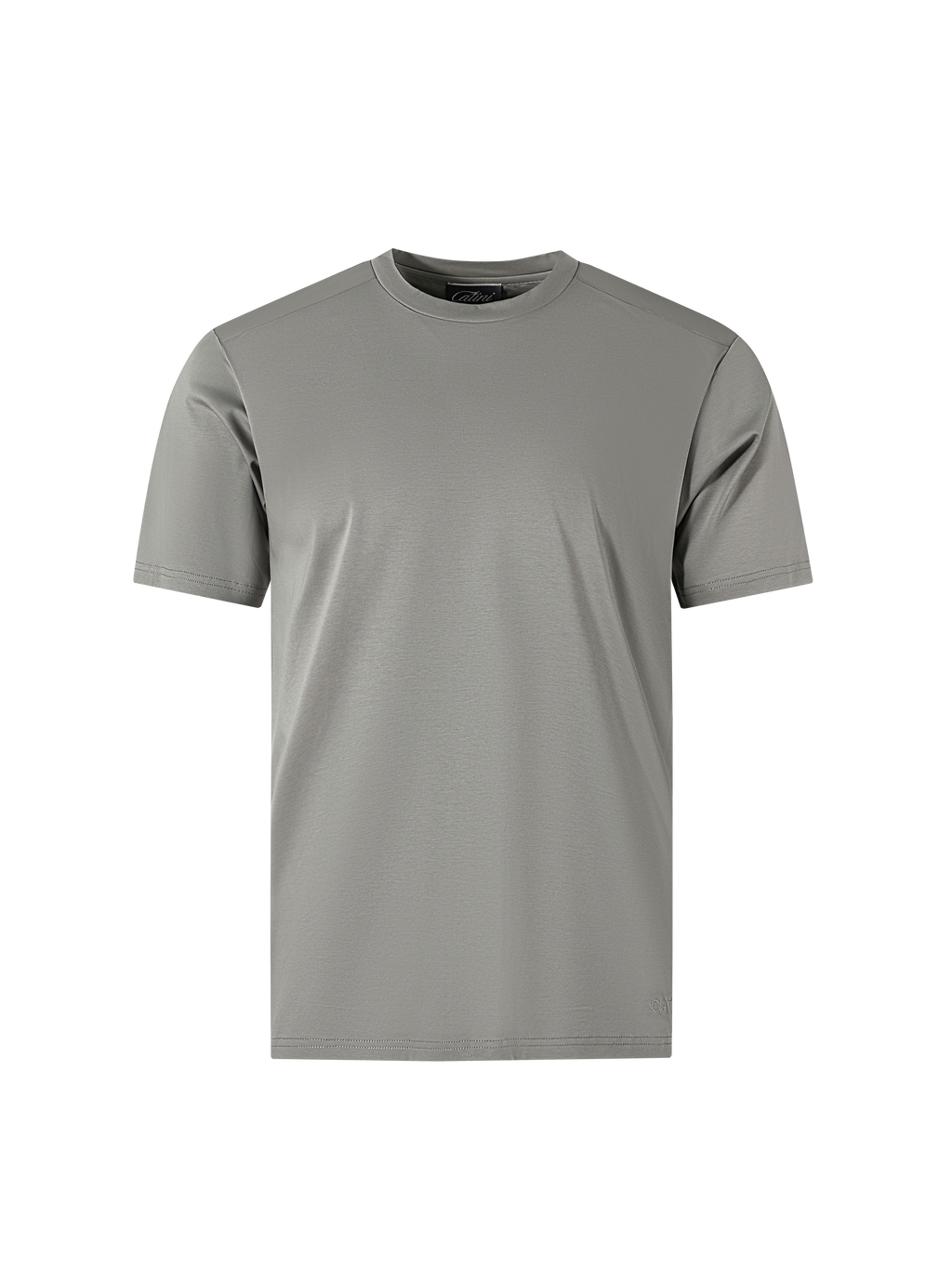 Catini Firenze Nylon Shoulder Panel T-Shirt Champagne