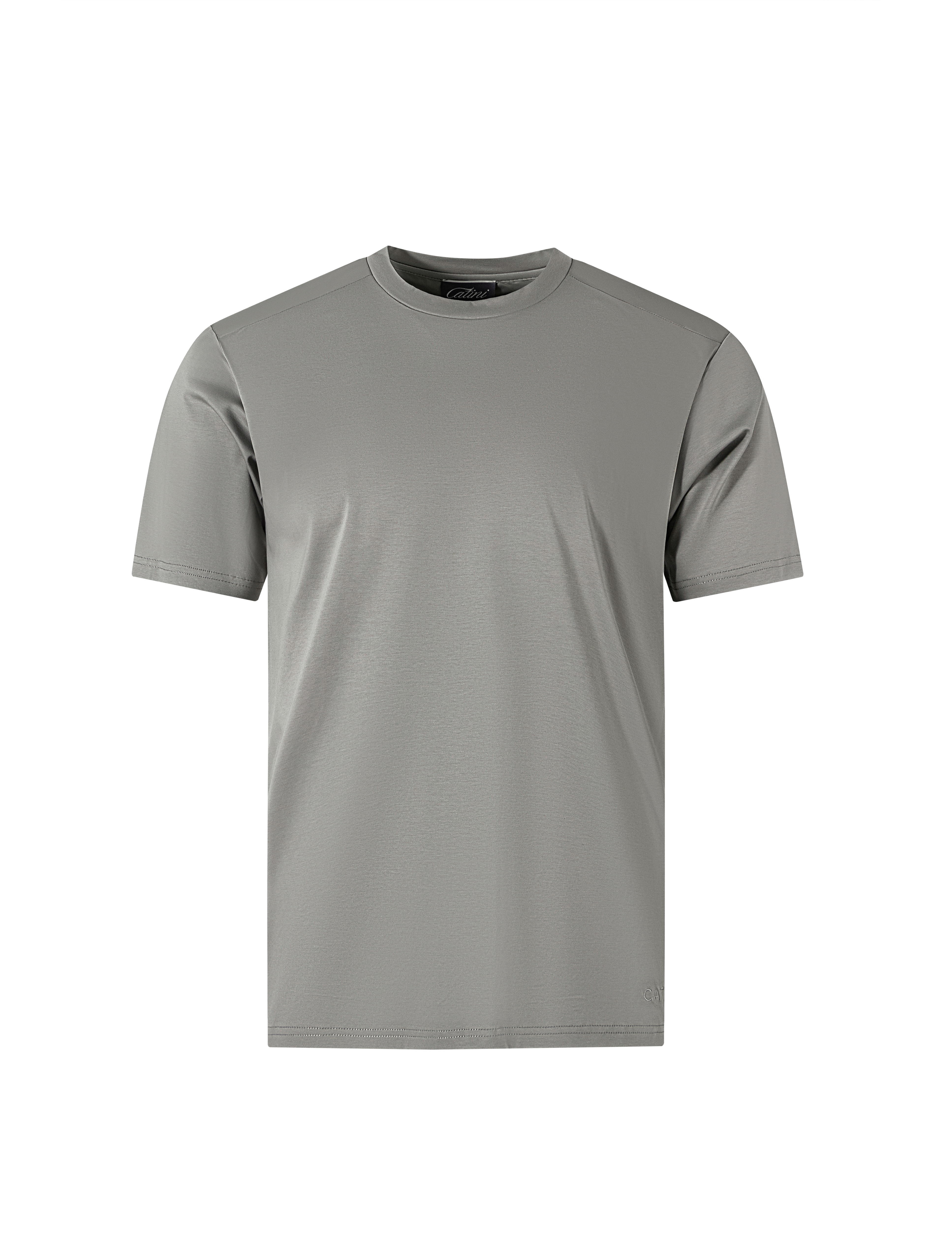 Catini Firenze Nylon Shoulder Panel T-Shirt Champagne