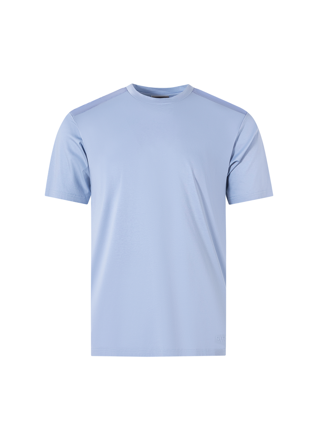Catini Firenze Nylon Shoulder Panel T-Shirt Light Blue