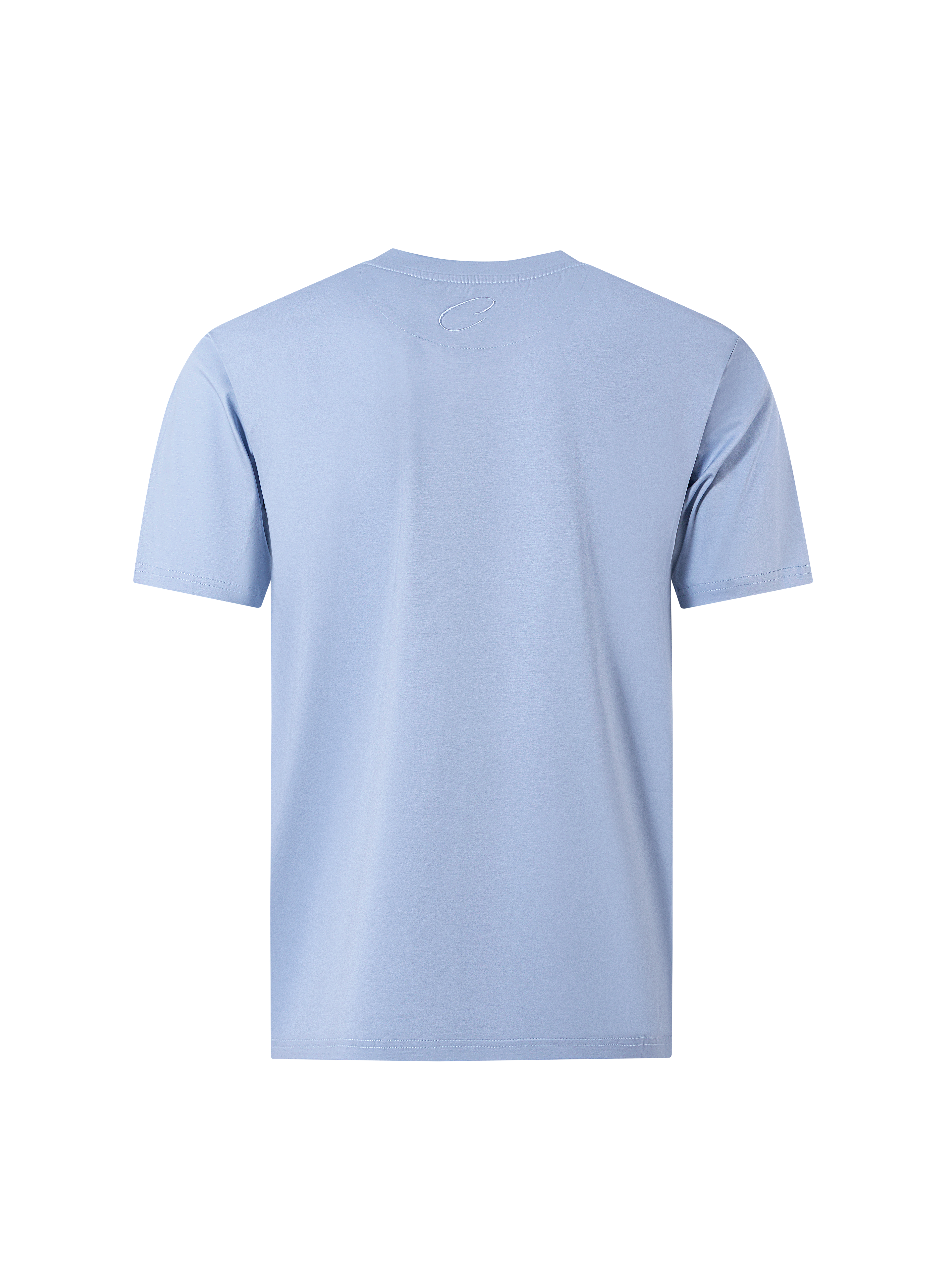 Catini Firenze Nylon Shoulder Panel T-Shirt Light Blue