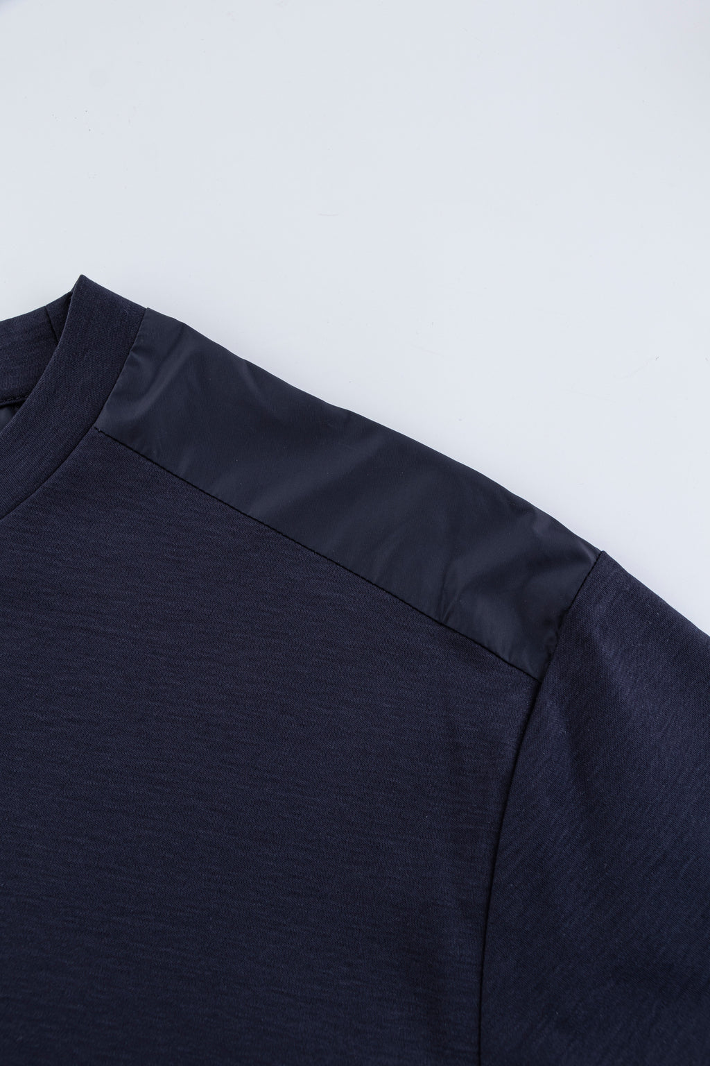 Catini Firenze Nylon Shoulder Panel T-Shirt Navy Blue