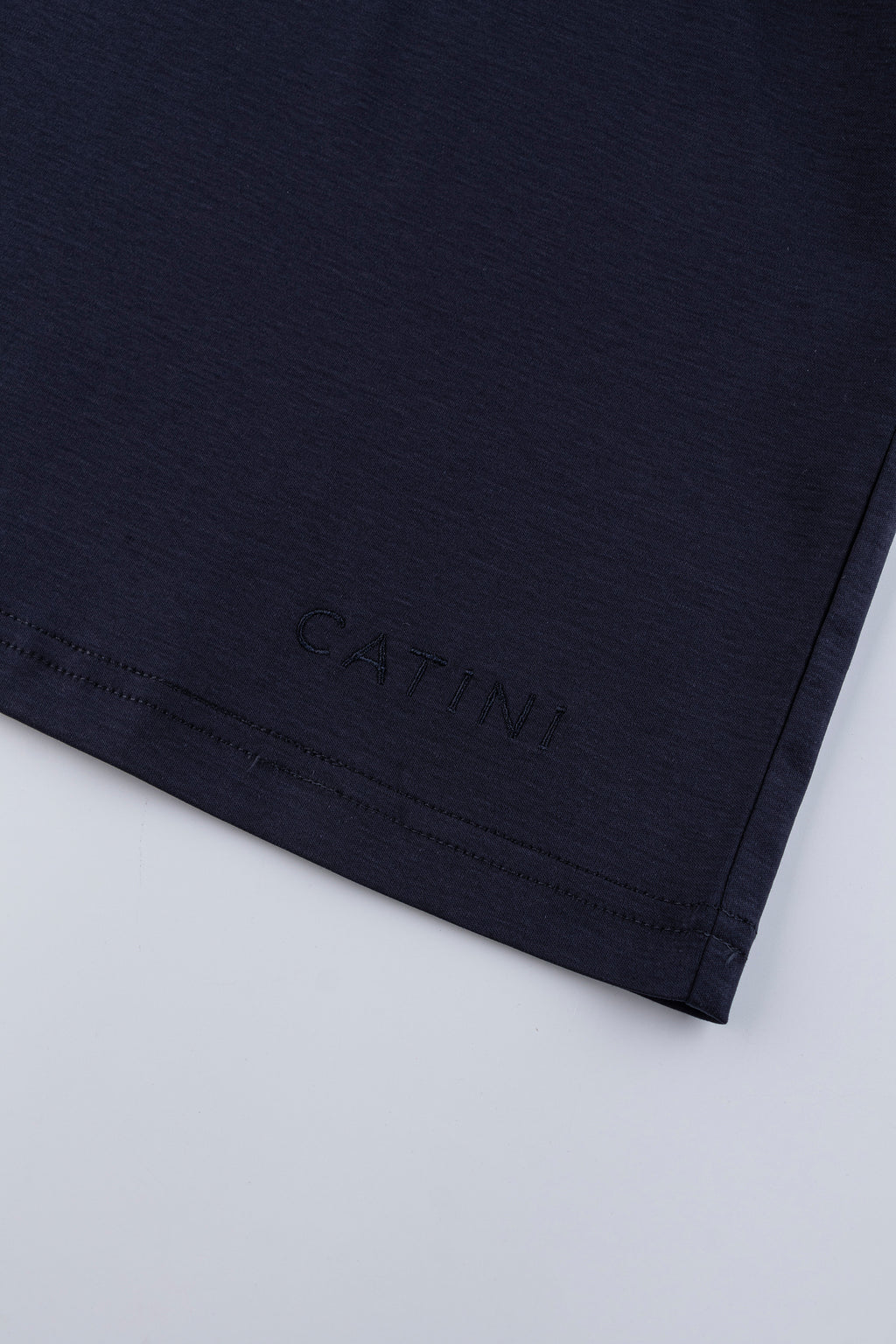Catini Firenze Nylon Shoulder Panel T-Shirt Navy Blue
