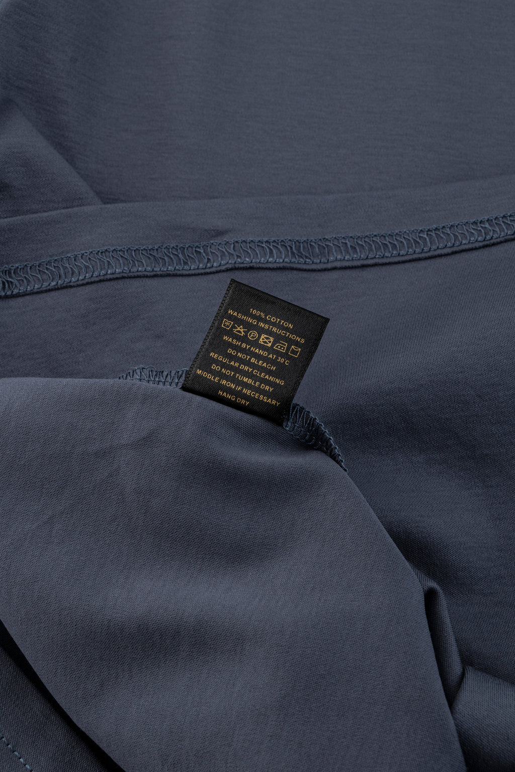 Catini Firenze Nylon Shoulder Panel T-Shirt Steel Blue