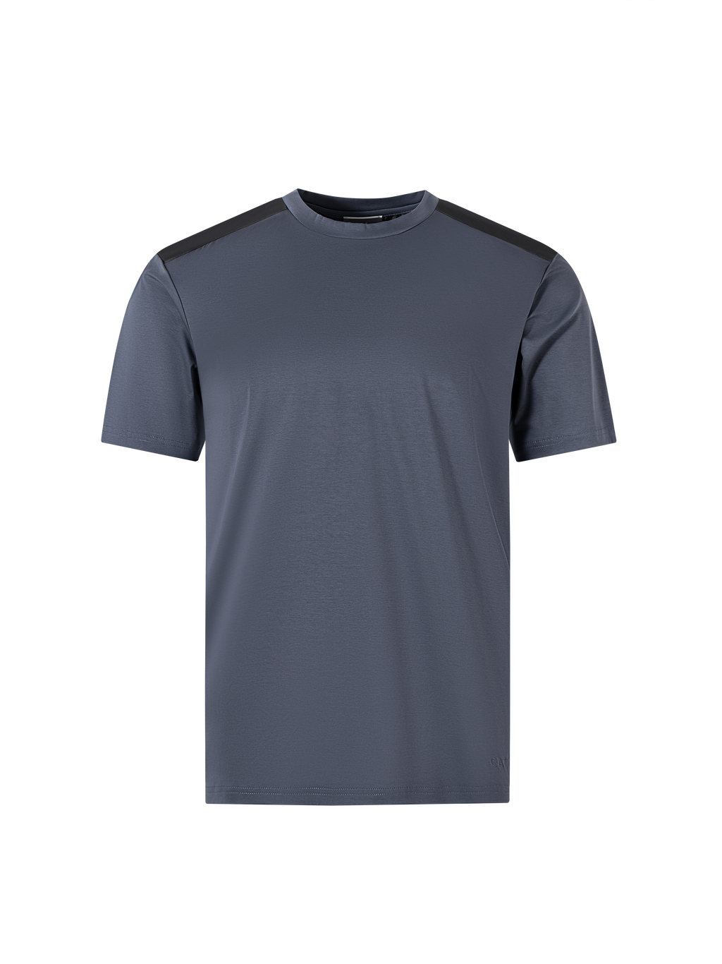 Catini Firenze Nylon Shoulder Panel T-Shirt Steel Blue