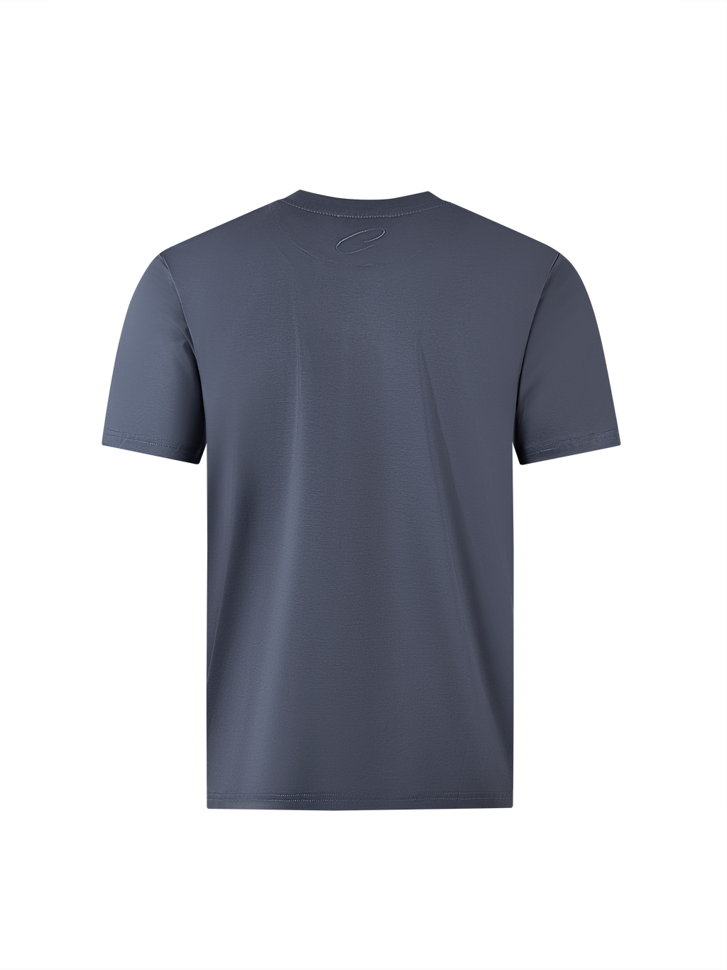 Catini Firenze Nylon Shoulder Panel T-Shirt Steel Blue