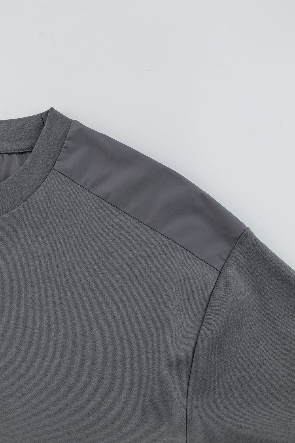 Catini Firenze Nylon Shoulder Panel T-Shirt Grey