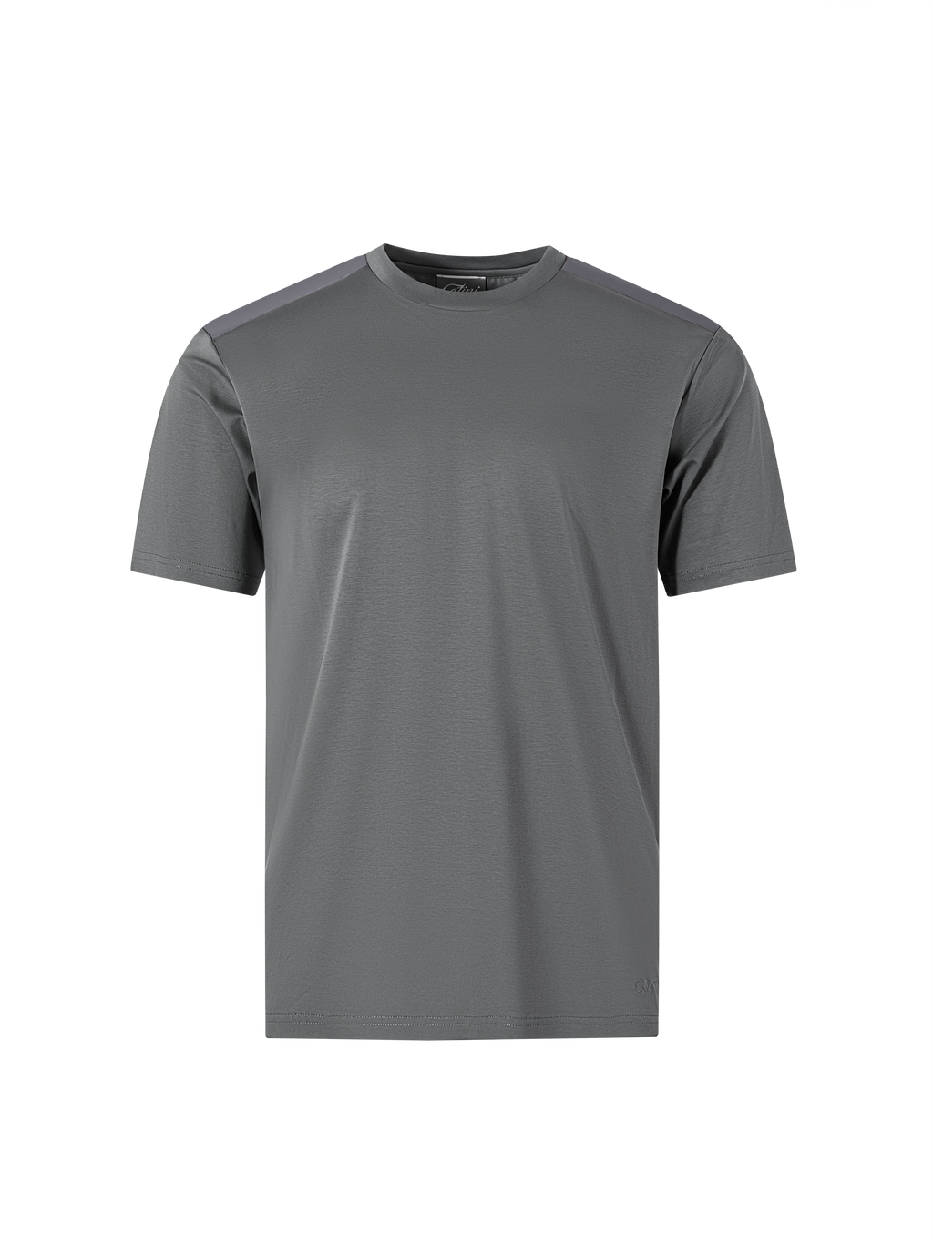 Catini Firenze Nylon Shoulder Panel T-Shirt Grey