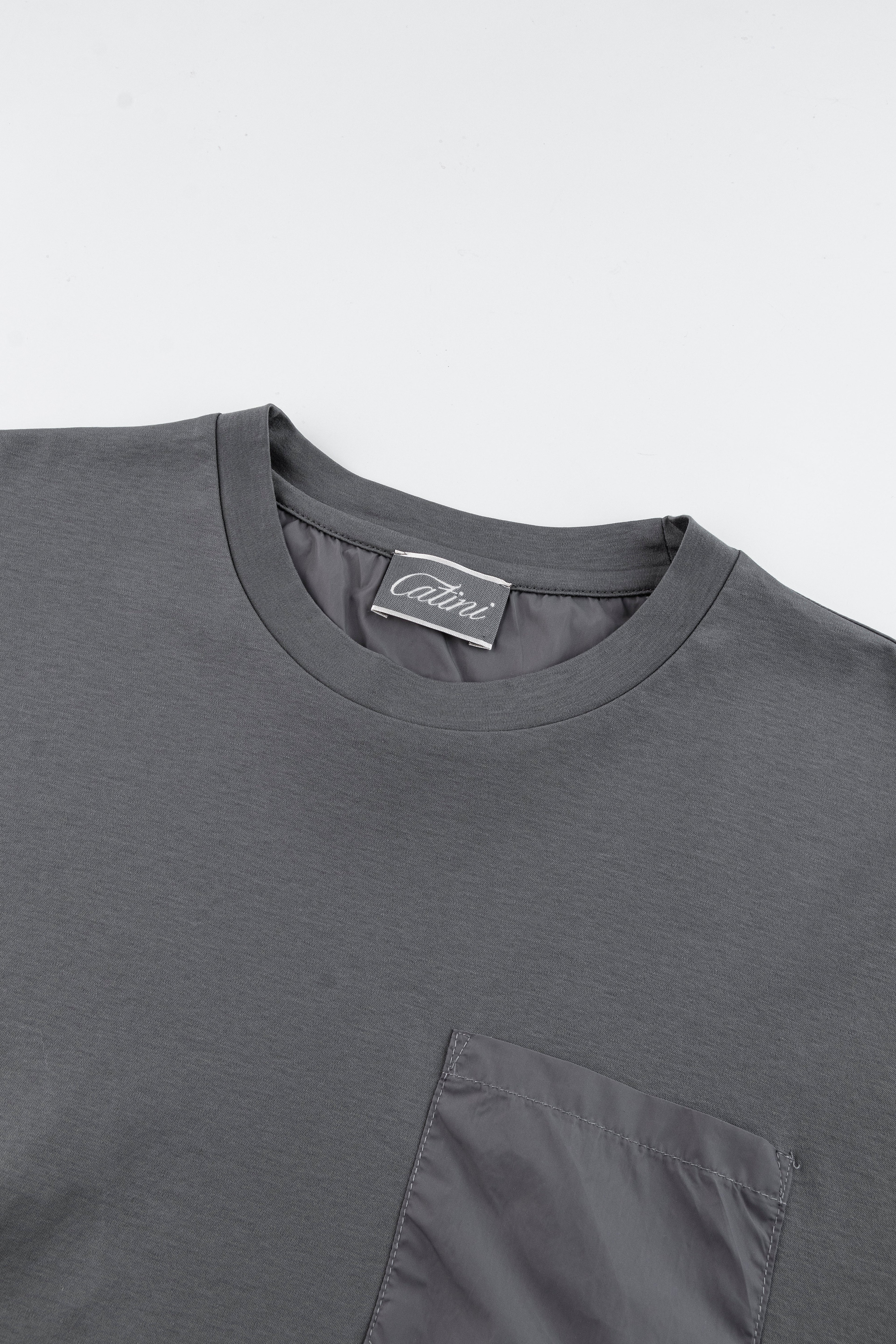 Catini Firenze Pocket T-Shirt Dark Grigio Grey