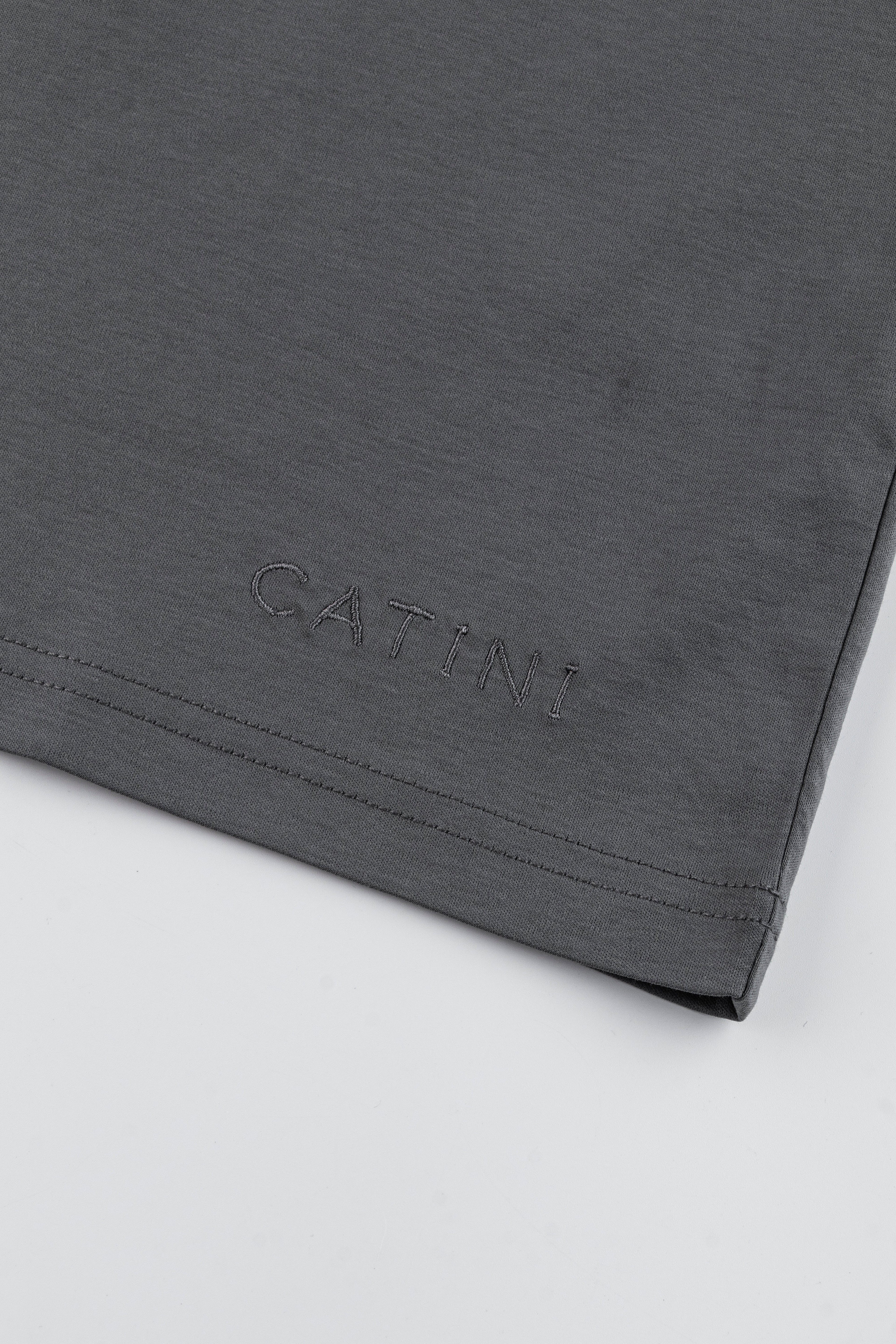 Catini Firenze Pocket T-Shirt Dark Grigio Grey