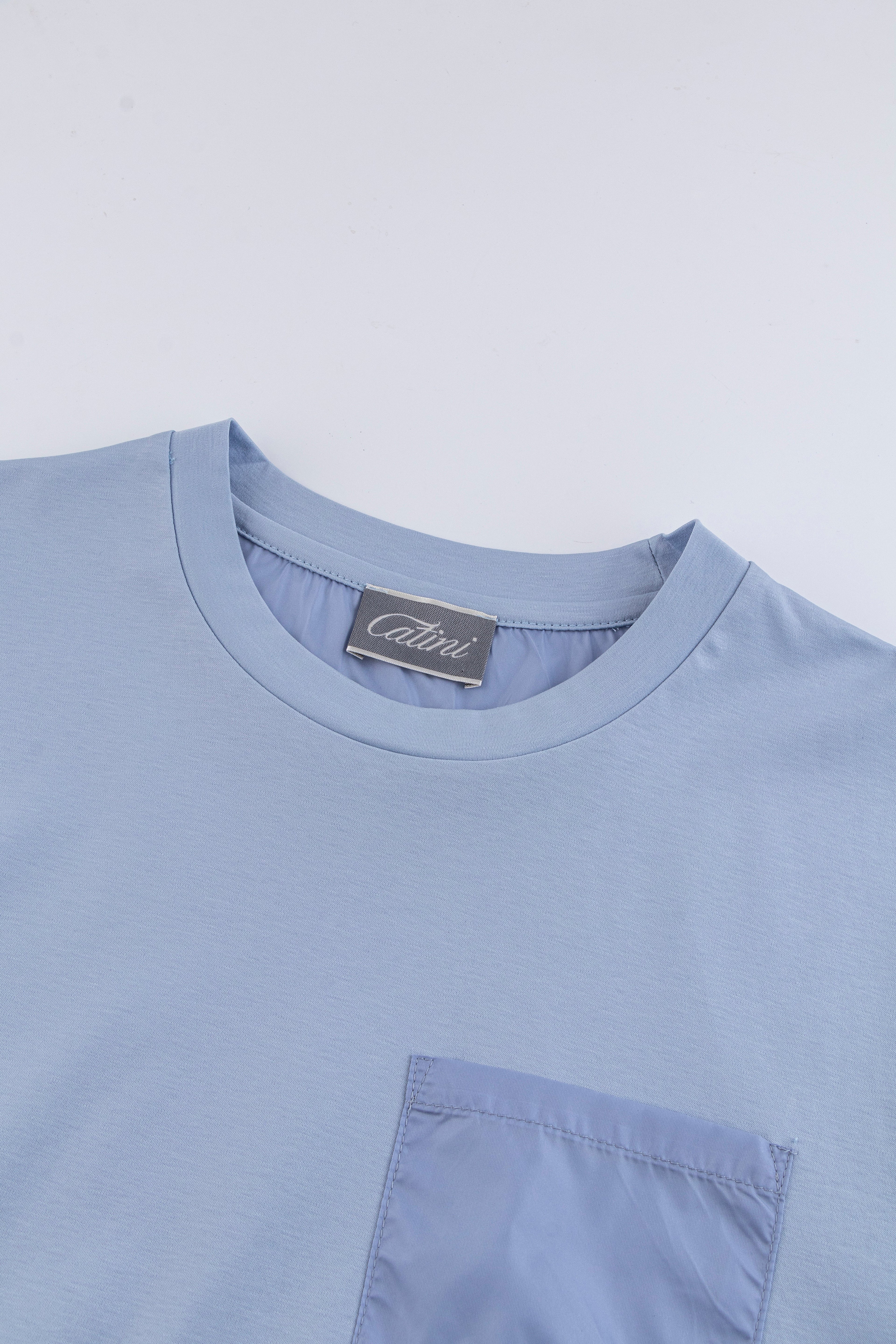 Catini Firenze Pocket T-Shirt Light Blue