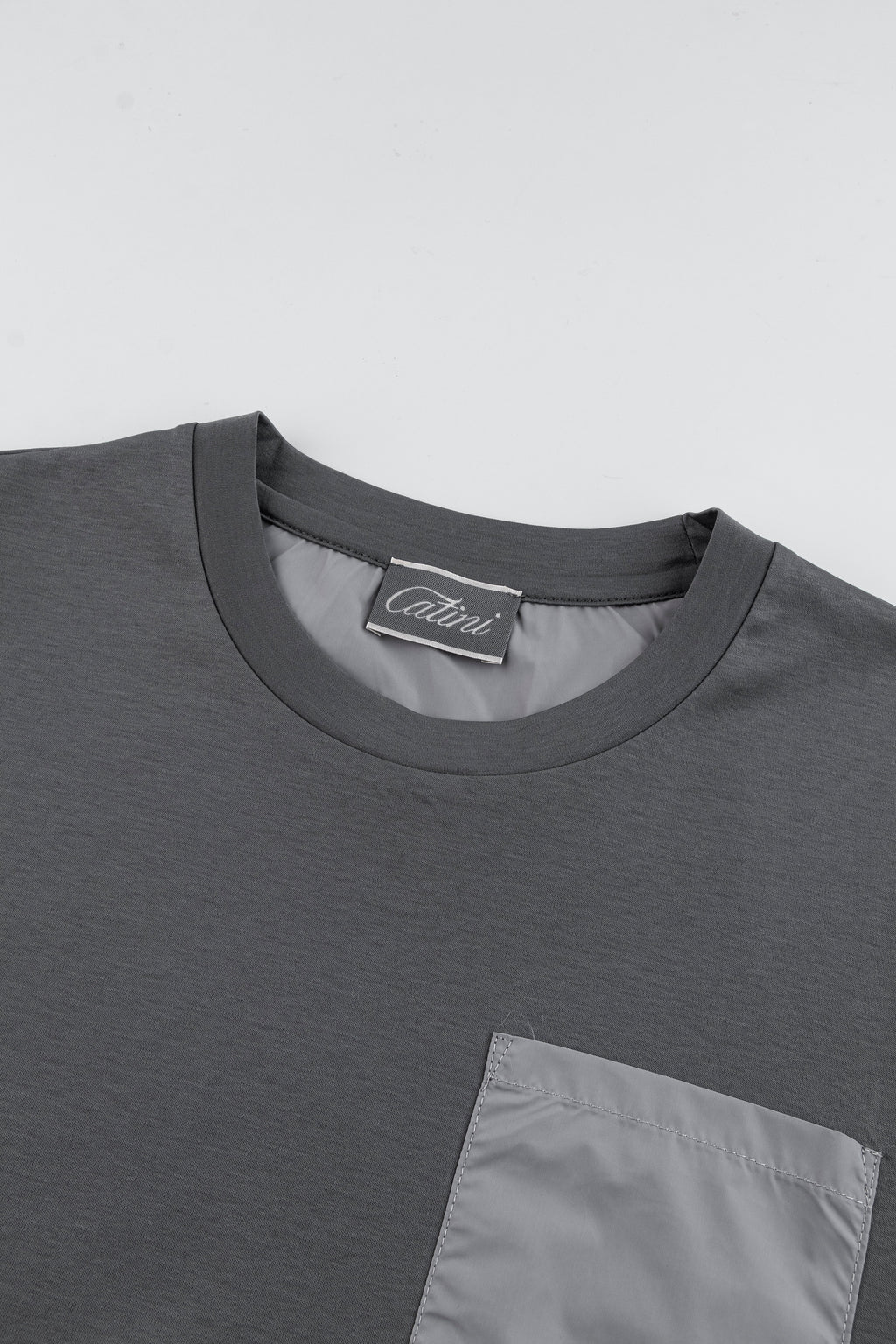 Catini Firenze Pocket T-Shirt Grigio Grey/Light Grey