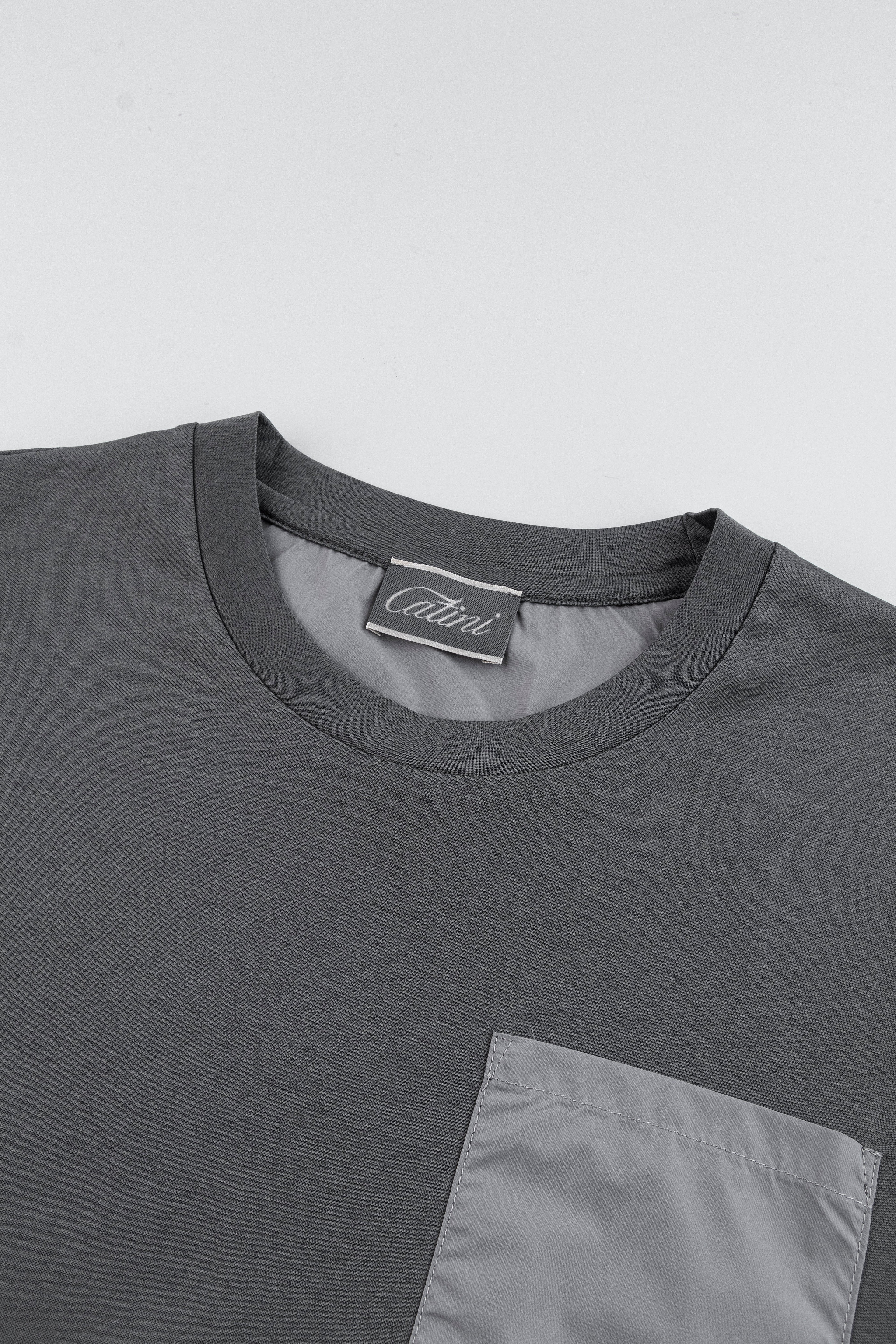 Catini Firenze Pocket T-Shirt Grigio Grey/Light Grey