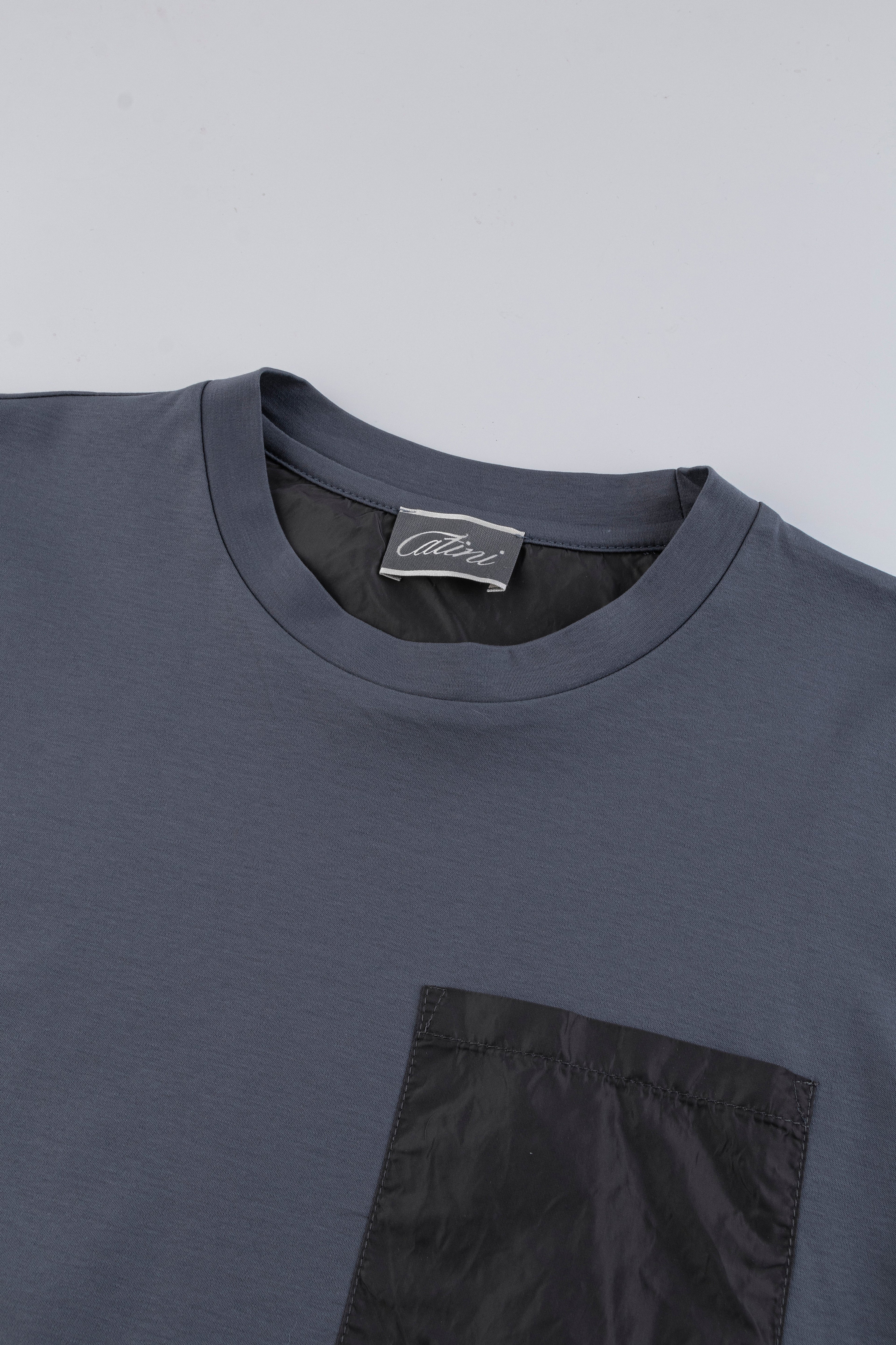 Catini Firenze Pocket T-Shirt Steel Blue