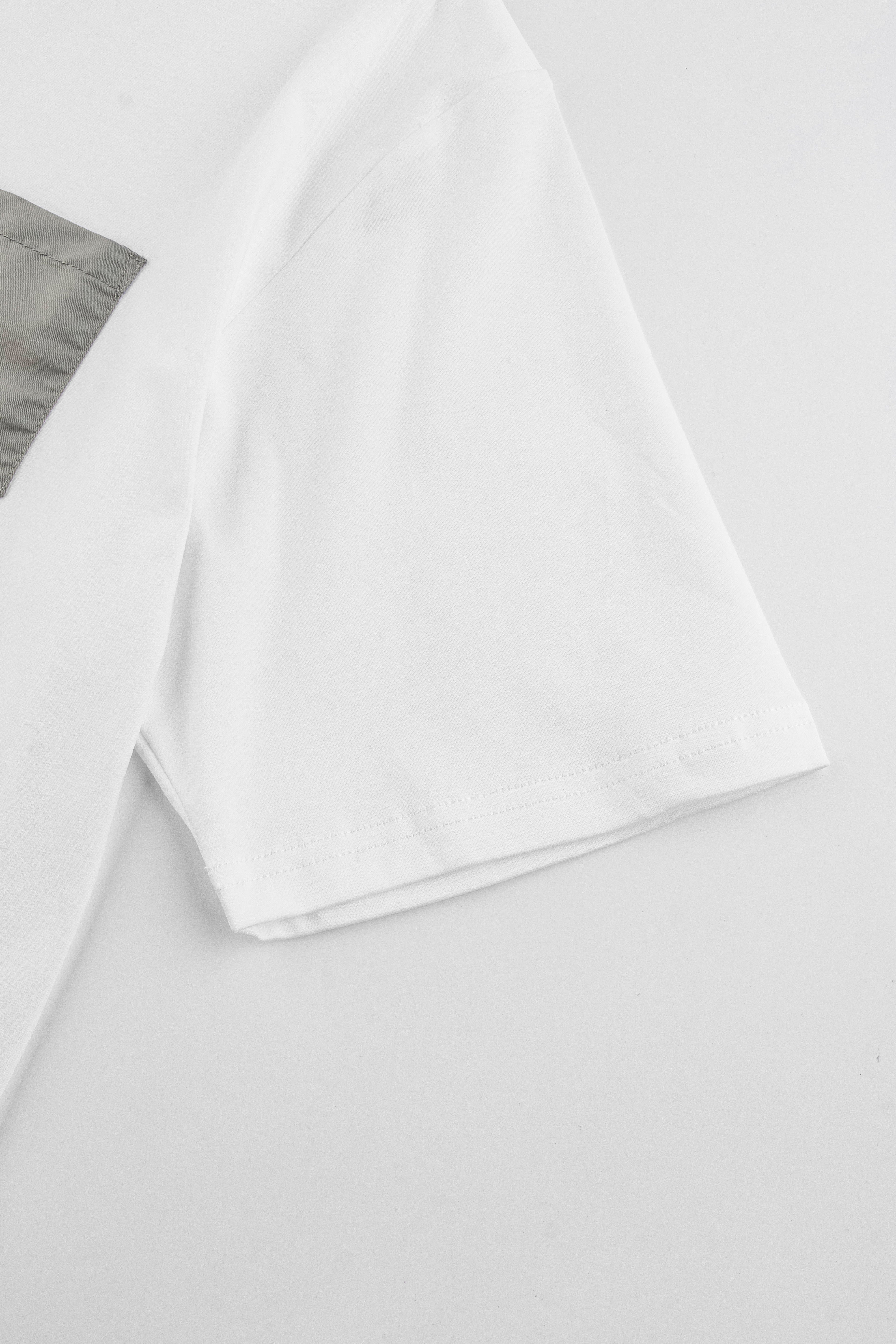 Catini Firenze Pocket T-Shirt White/Arenaria Beige