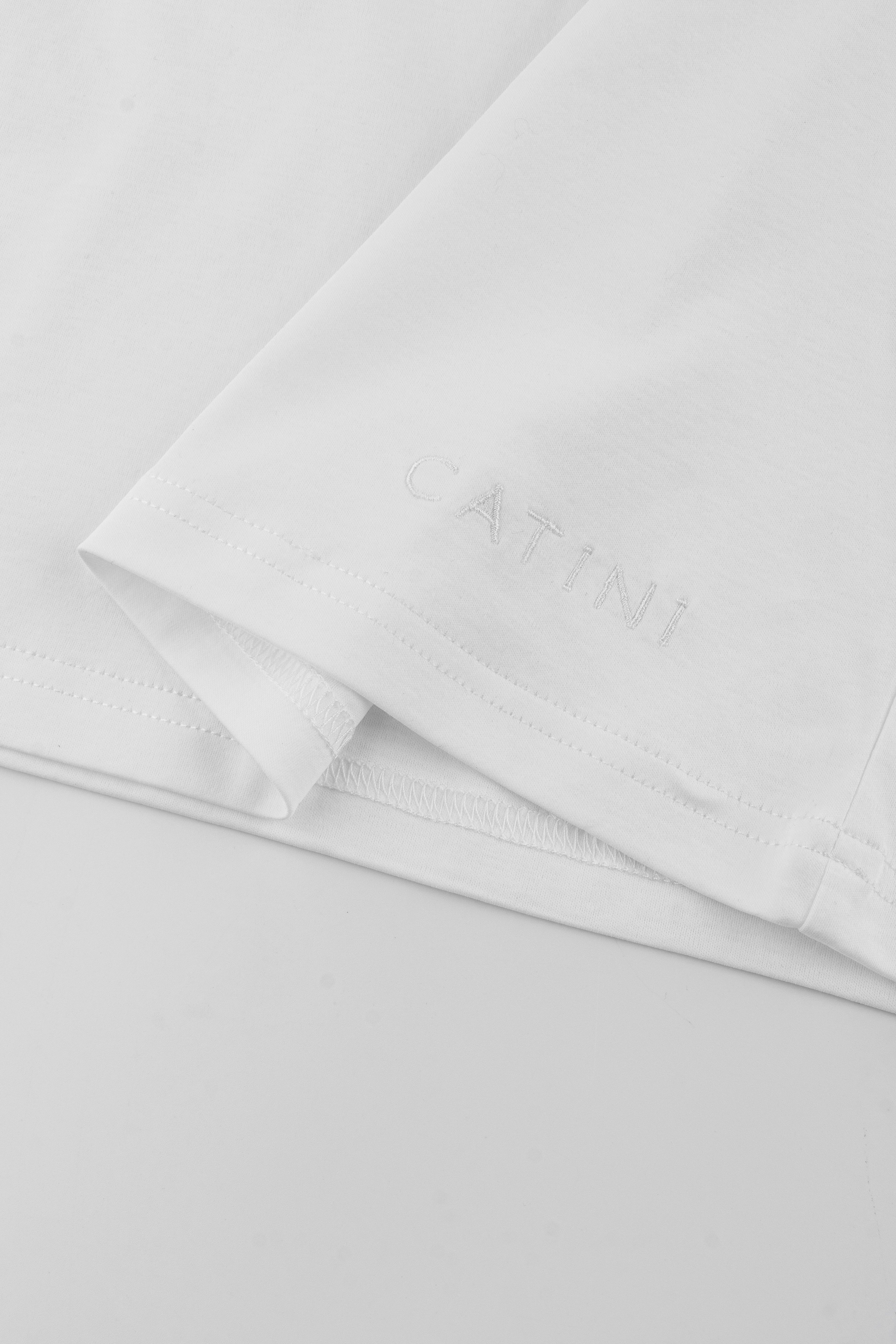 Catini Firenze Pocket T-Shirt White/Arenaria Beige