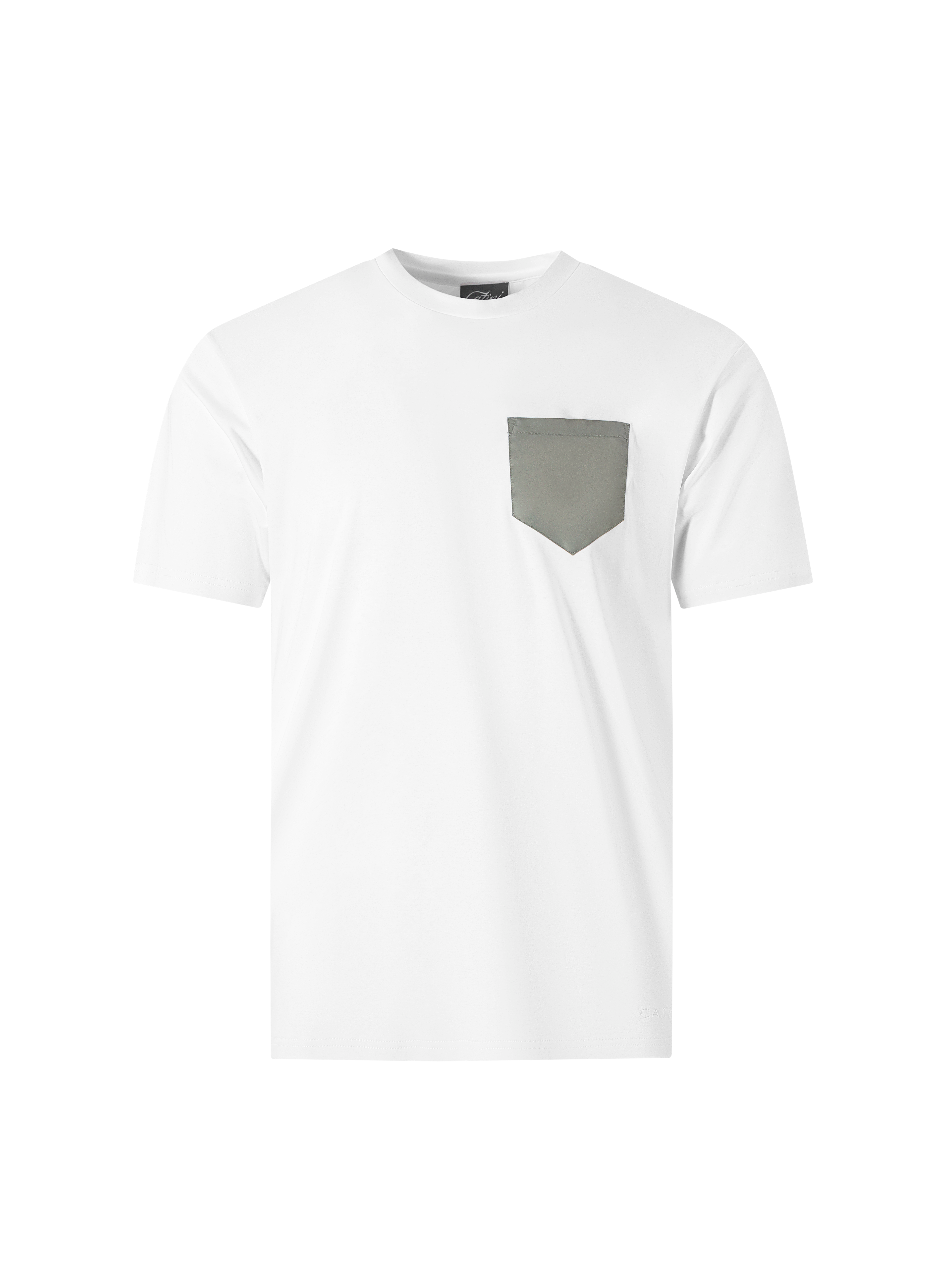 Catini Firenze Pocket T-Shirt White/Arenaria Beige