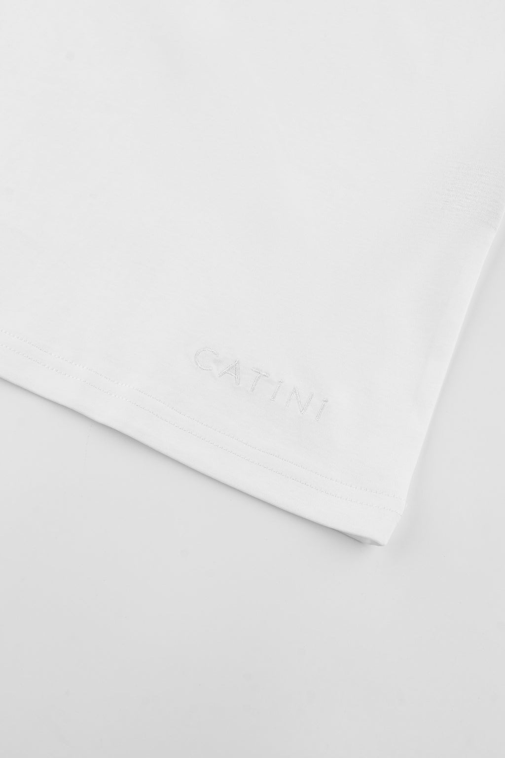 Catini Firenze Pocket T-Shirt White/Mid Grigio Grey