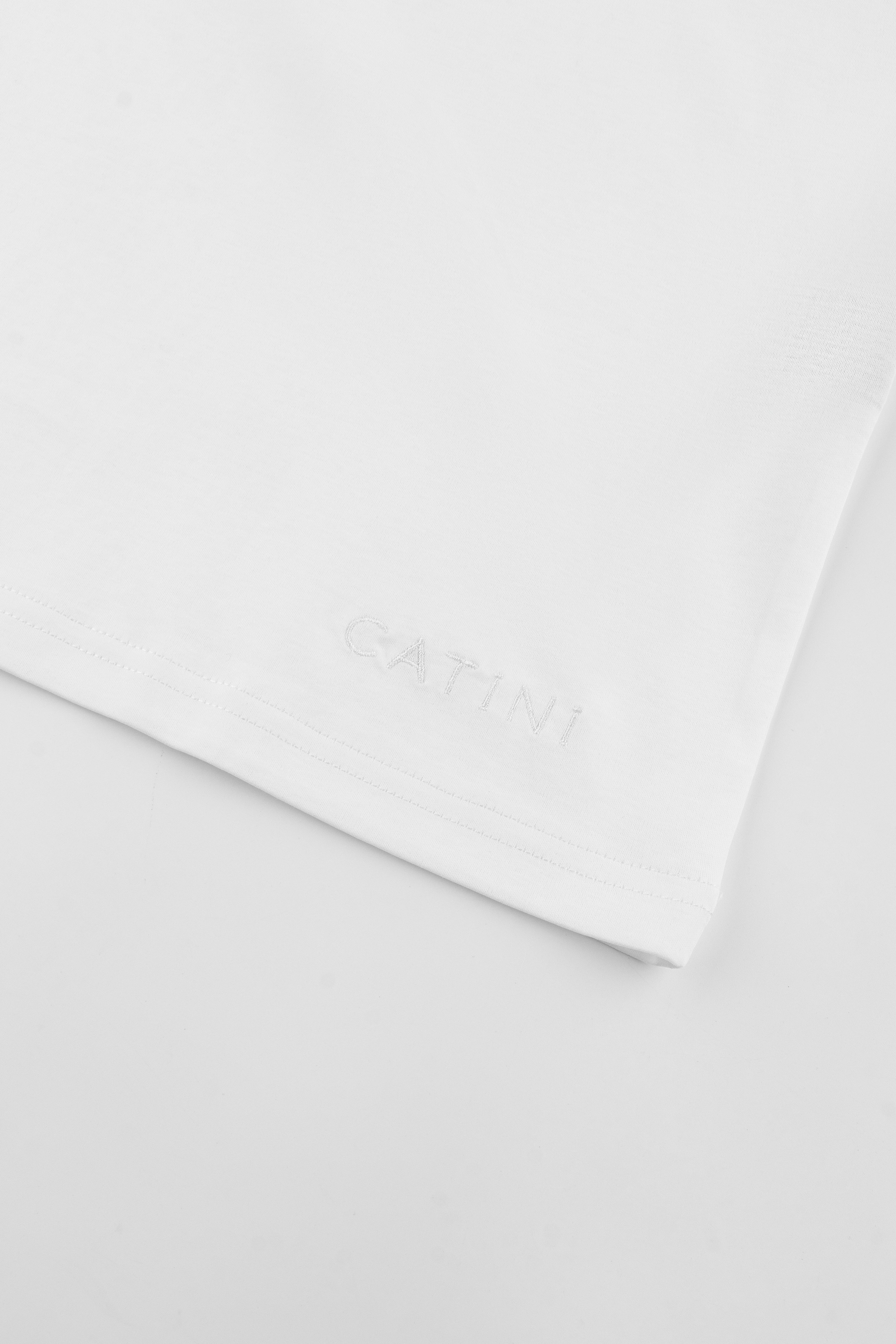Catini Firenze Pocket T-Shirt White/Mid Grigio Grey