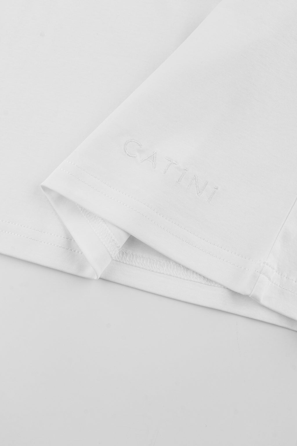 Catini Firenze Pocket T-Shirt White/Mid Grigio Grey