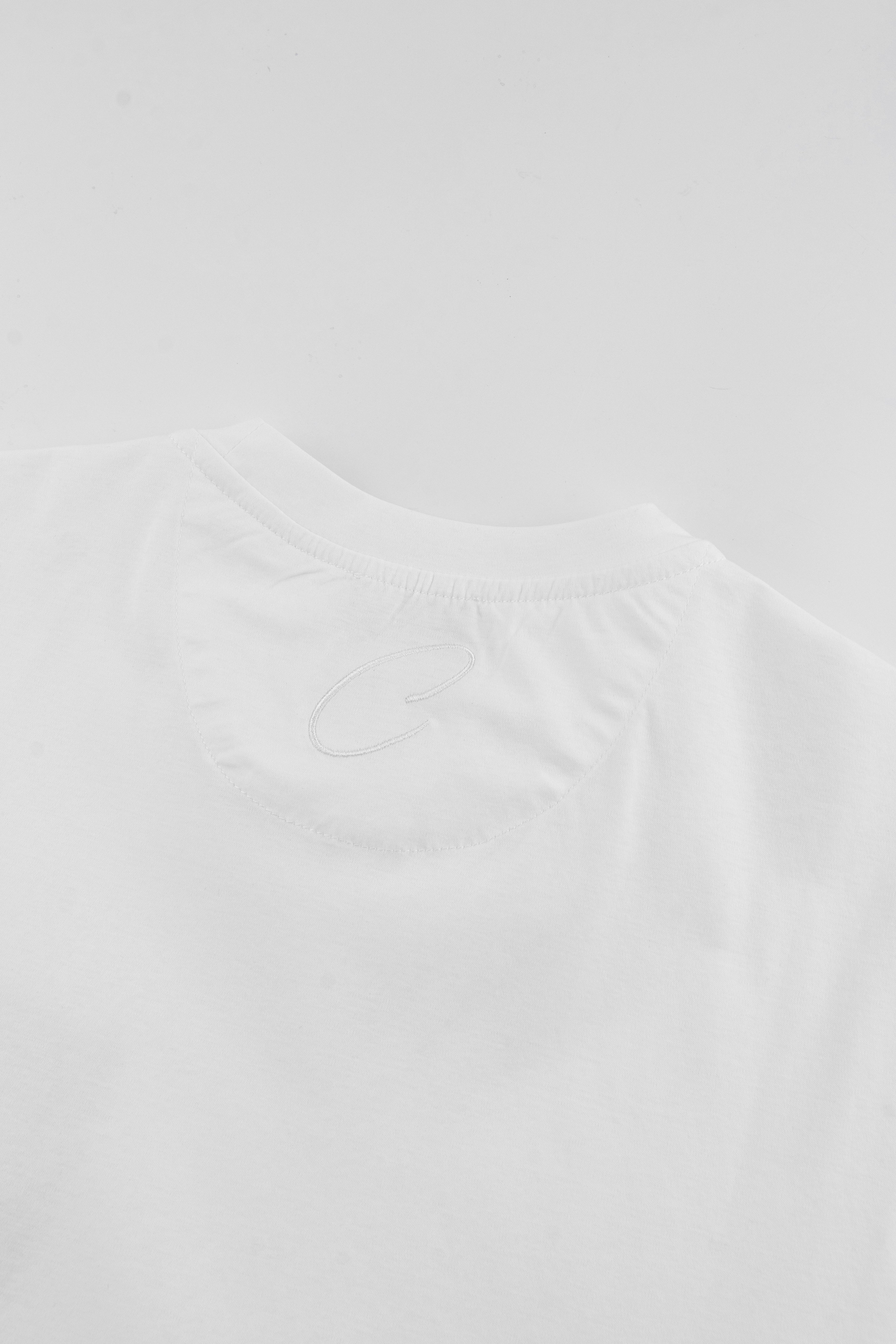 Catini Firenze Pocket T-Shirt White/Mid Grigio Grey