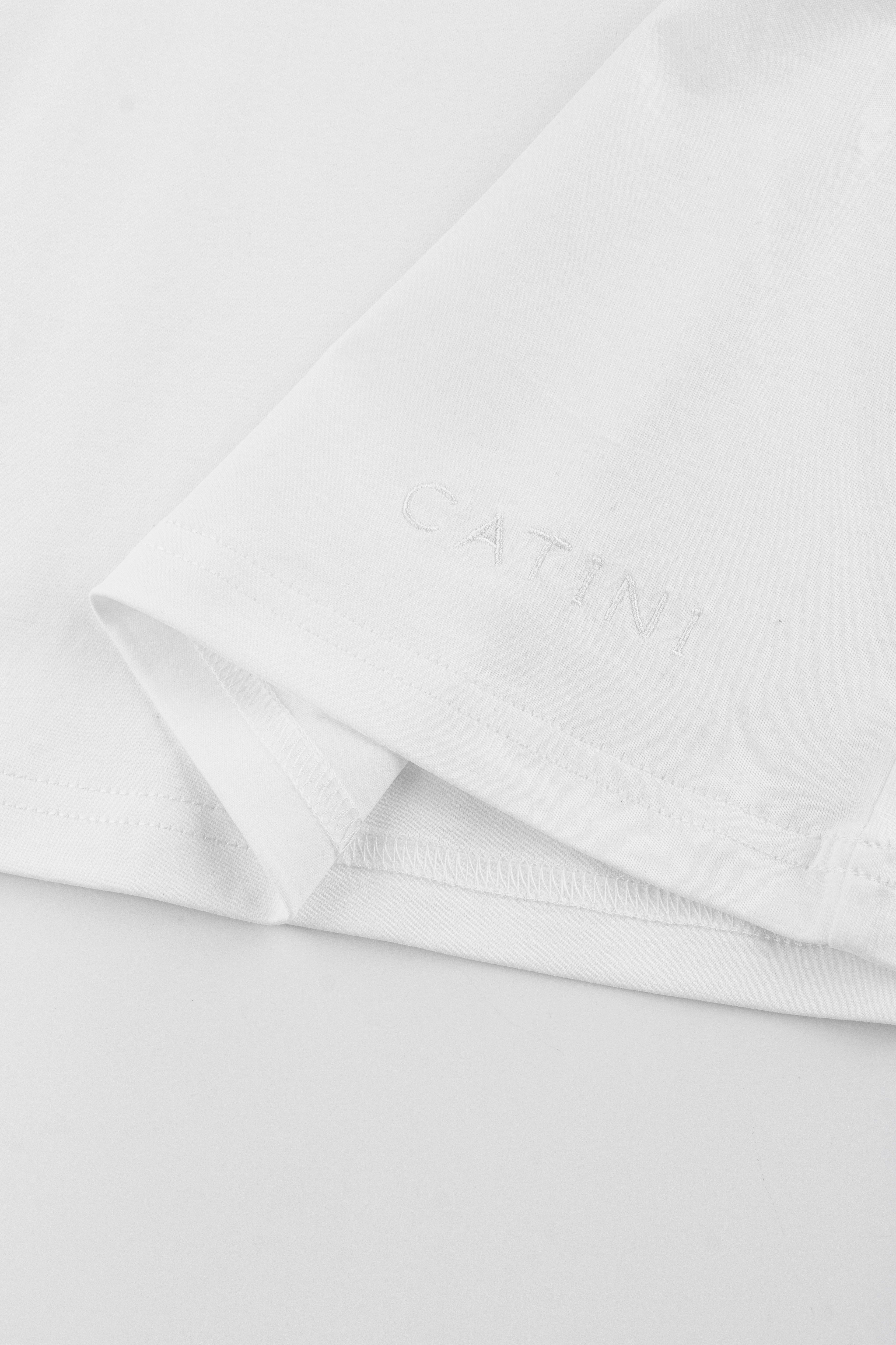 Catini Firenze Pocket T-Shirt White/Deep Blue
