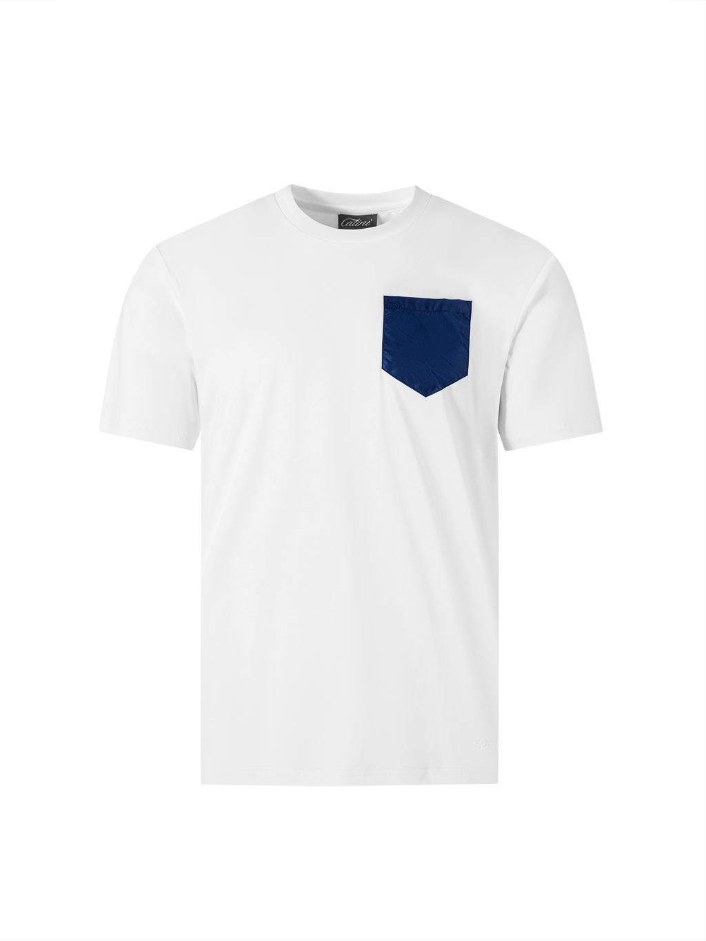 Catini Firenze Pocket T-Shirt White/Deep Blue