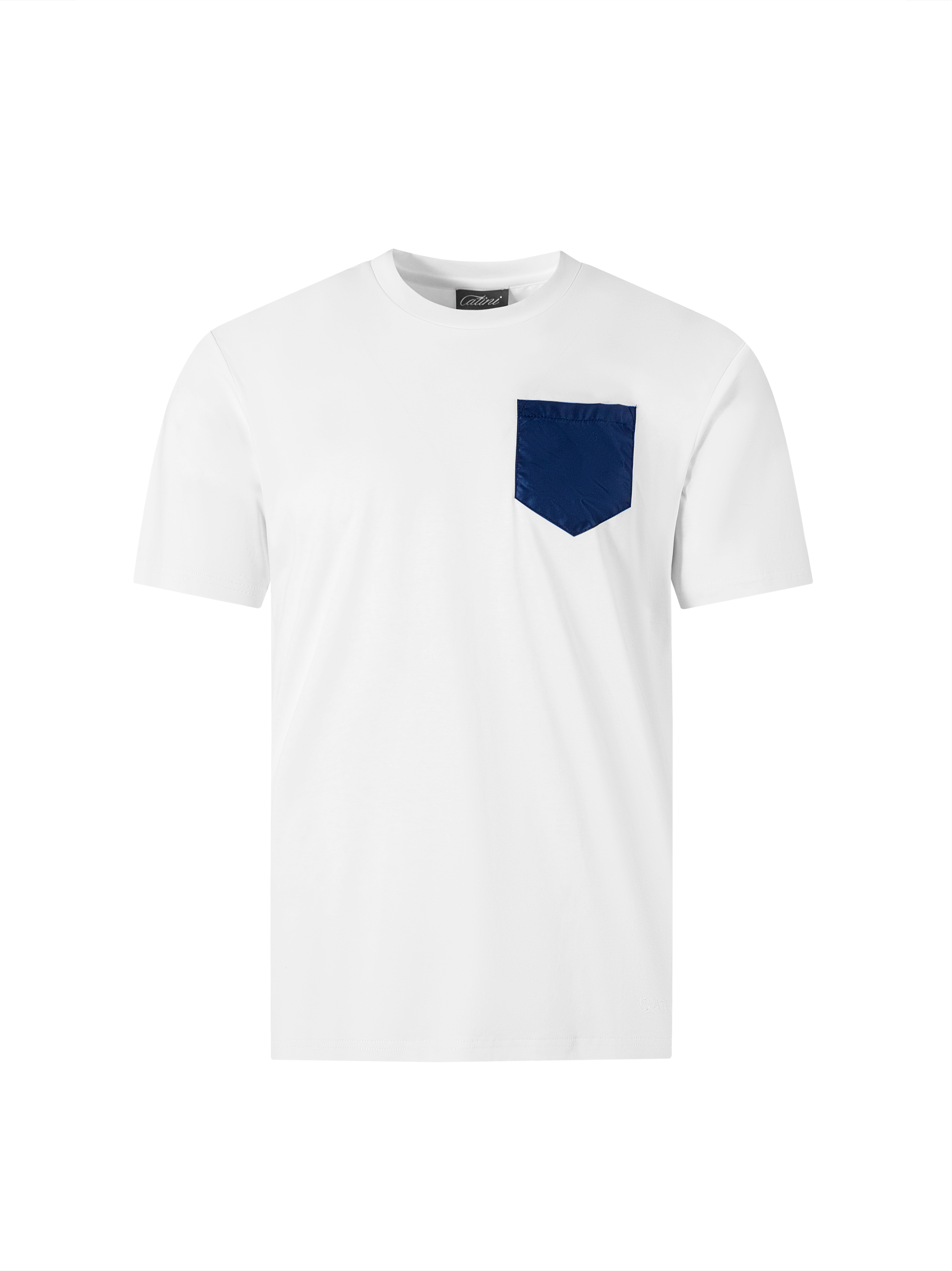 Catini Firenze Pocket T-Shirt White/Deep Blue