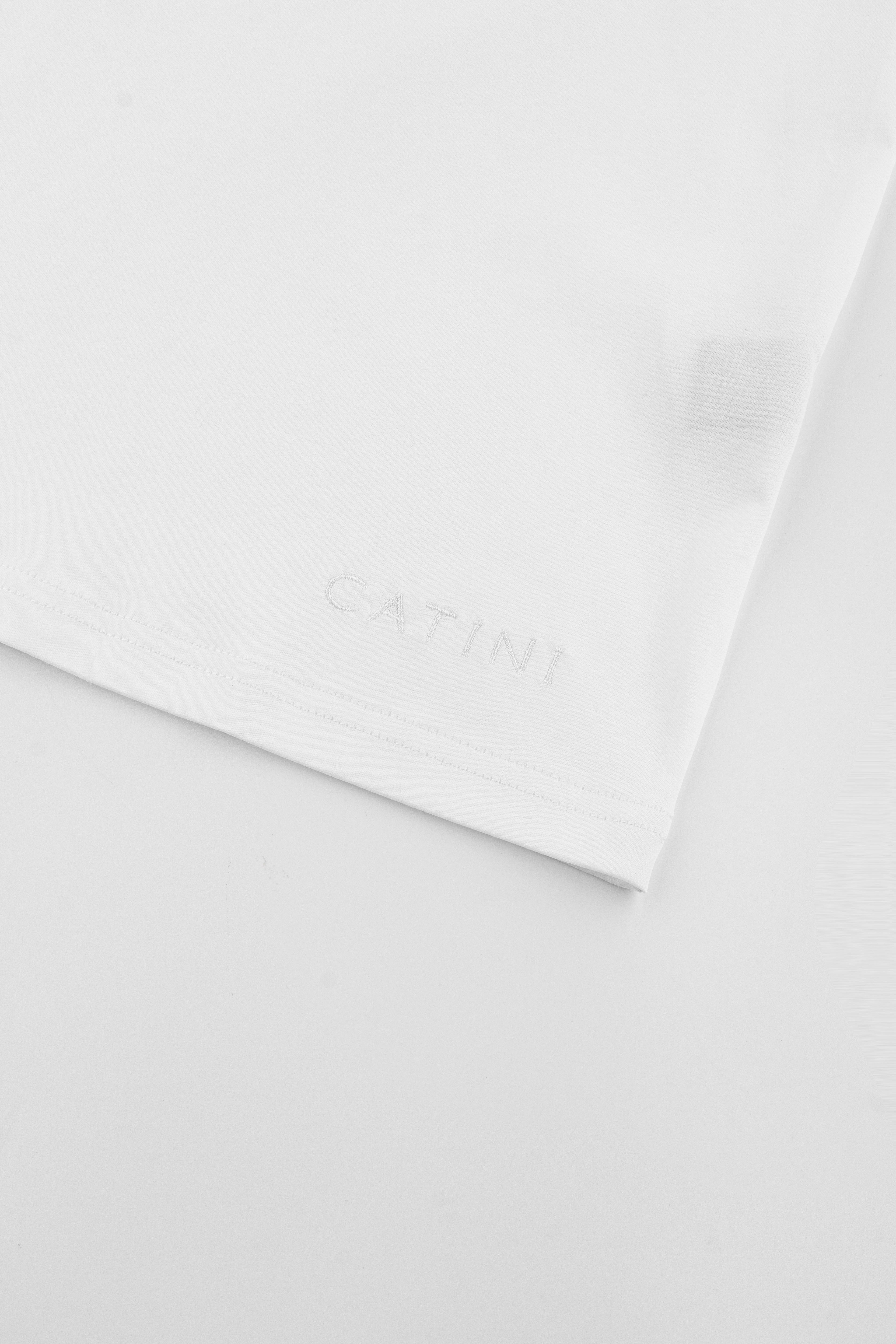 Catini Firenze Pocket T-Shirt White/Light Blue