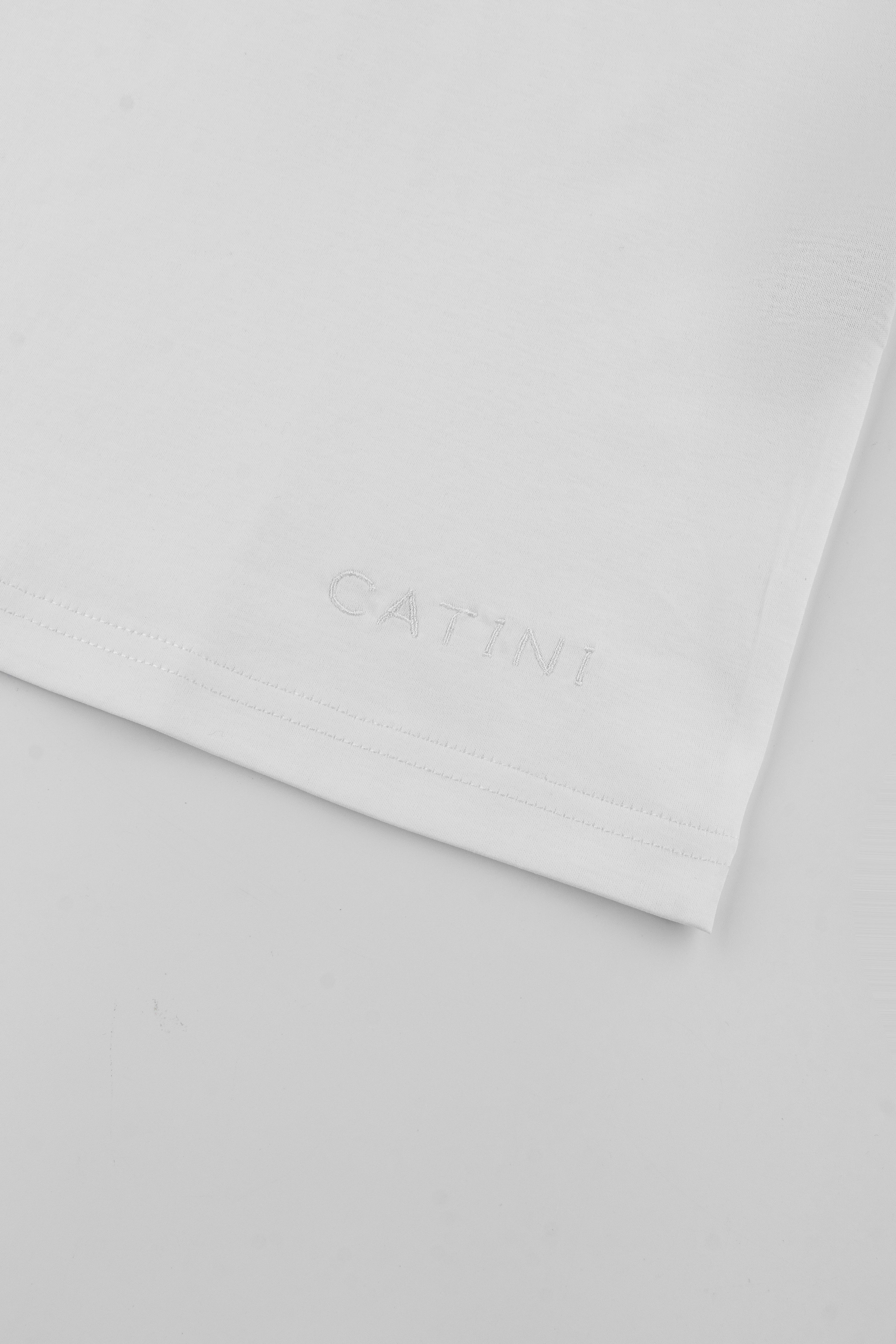 Catini Firenze Pocket T-Shirt White/Steel Grey