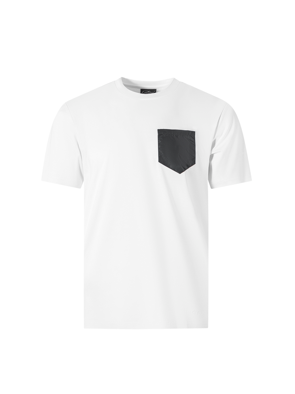 Catini Firenze Pocket T-Shirt White/Steel Grey