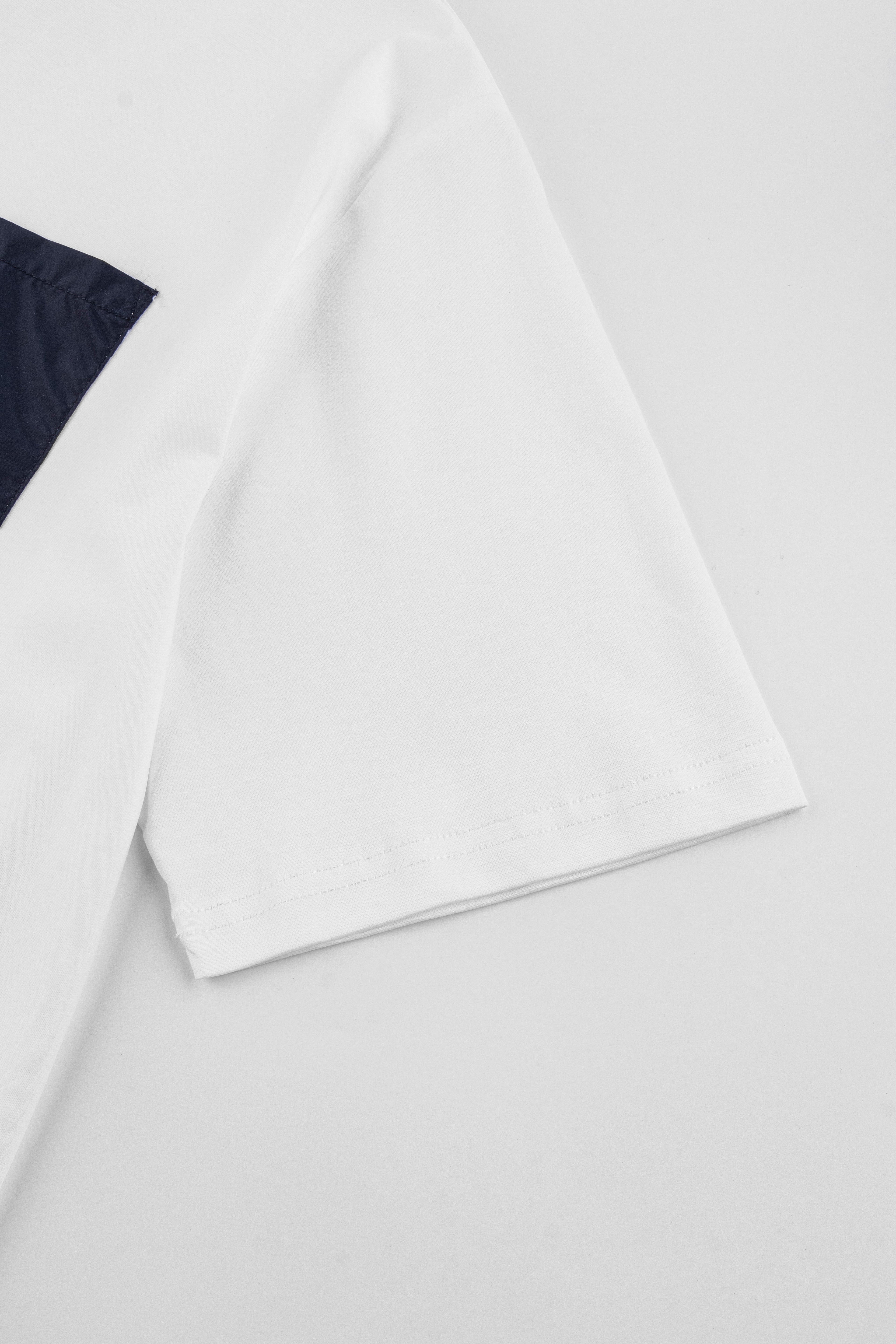Catini Firenze Pocket T-Shirt White/Navy Blue