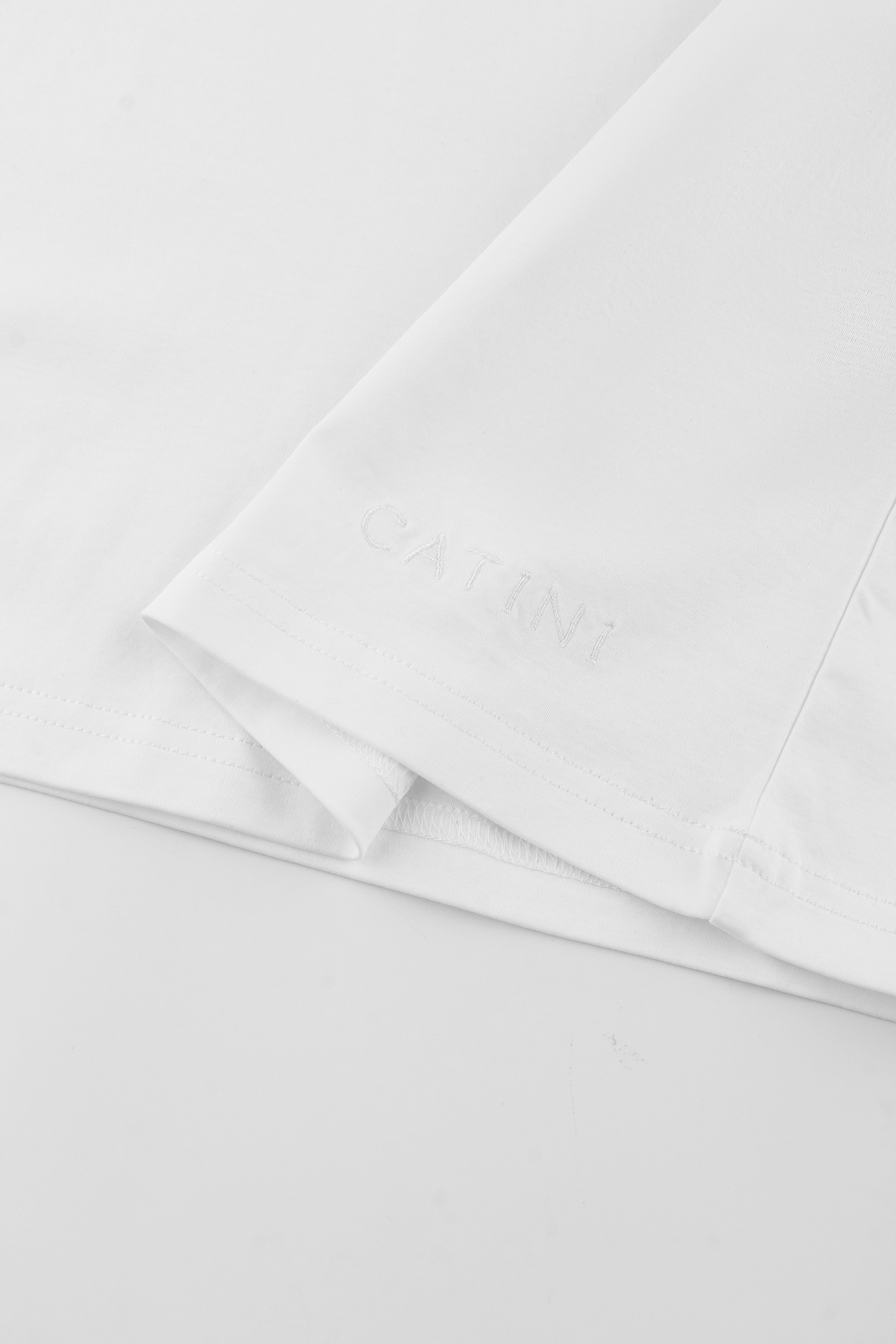 Catini Firenze Pocket T-Shirt White/Navy Blue