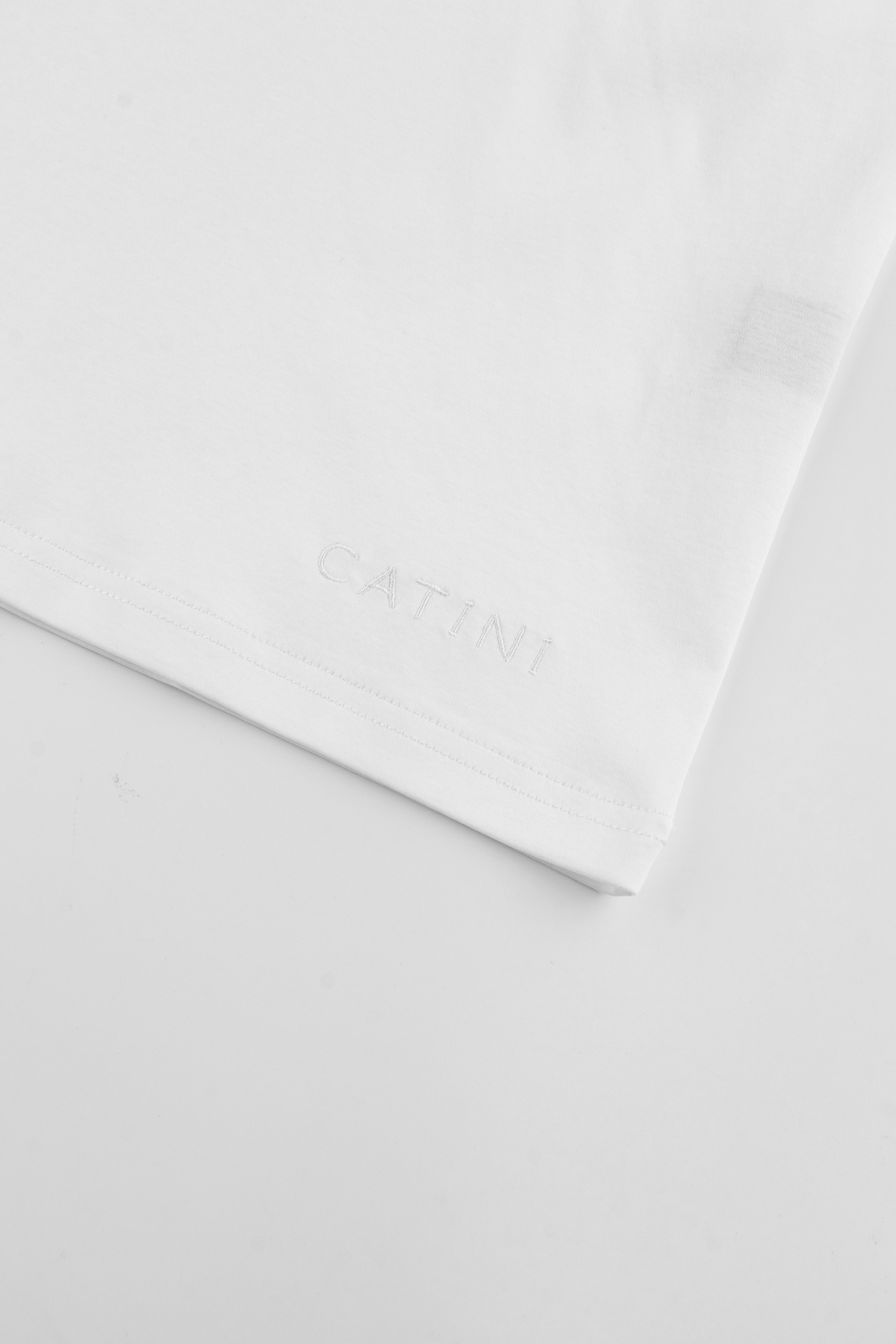 Catini Firenze Pocket T-Shirt White/Dark Grigio Grey